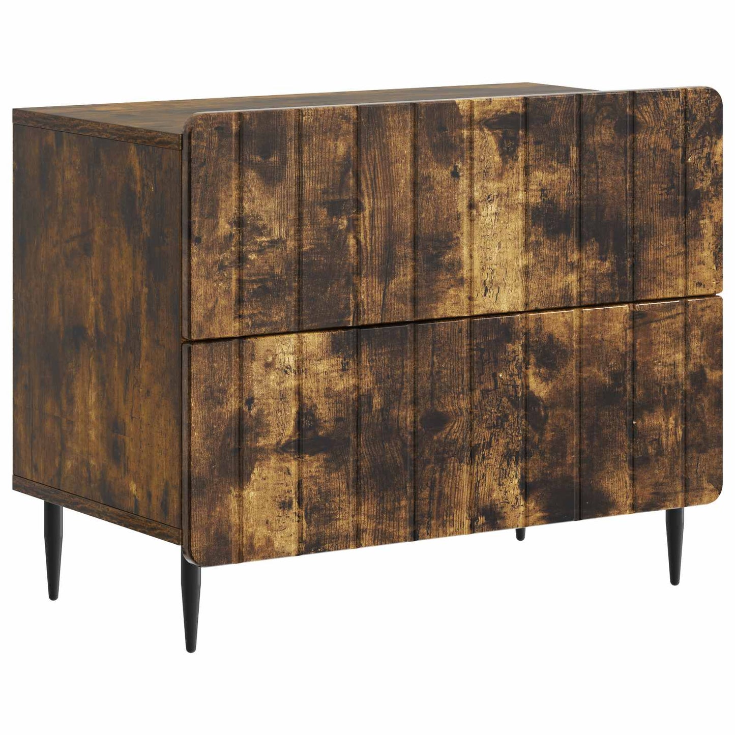 Bedside Cabinet Smoked Oak 62 x 34.5 x 49.5 cm Engineered Wood