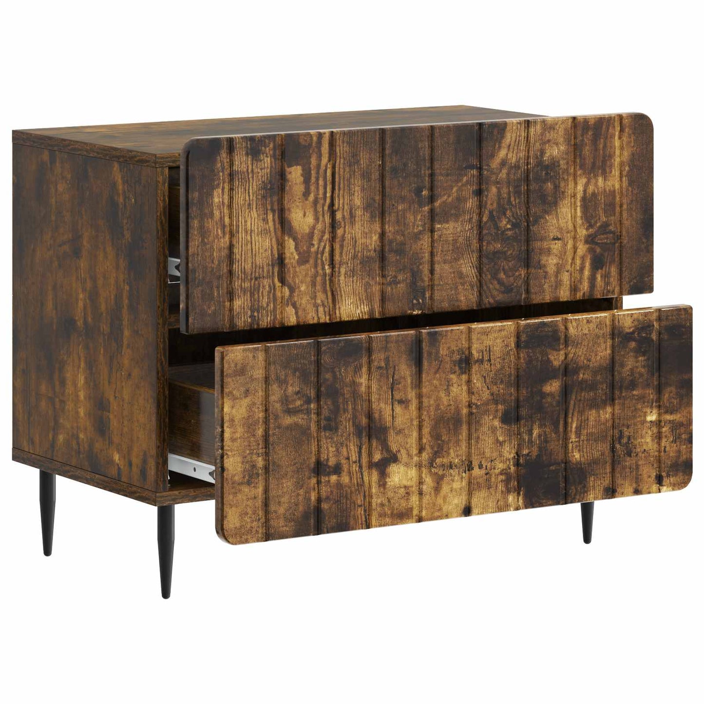 Bedside Cabinet Smoked Oak 62 x 34.5 x 49.5 cm Engineered Wood