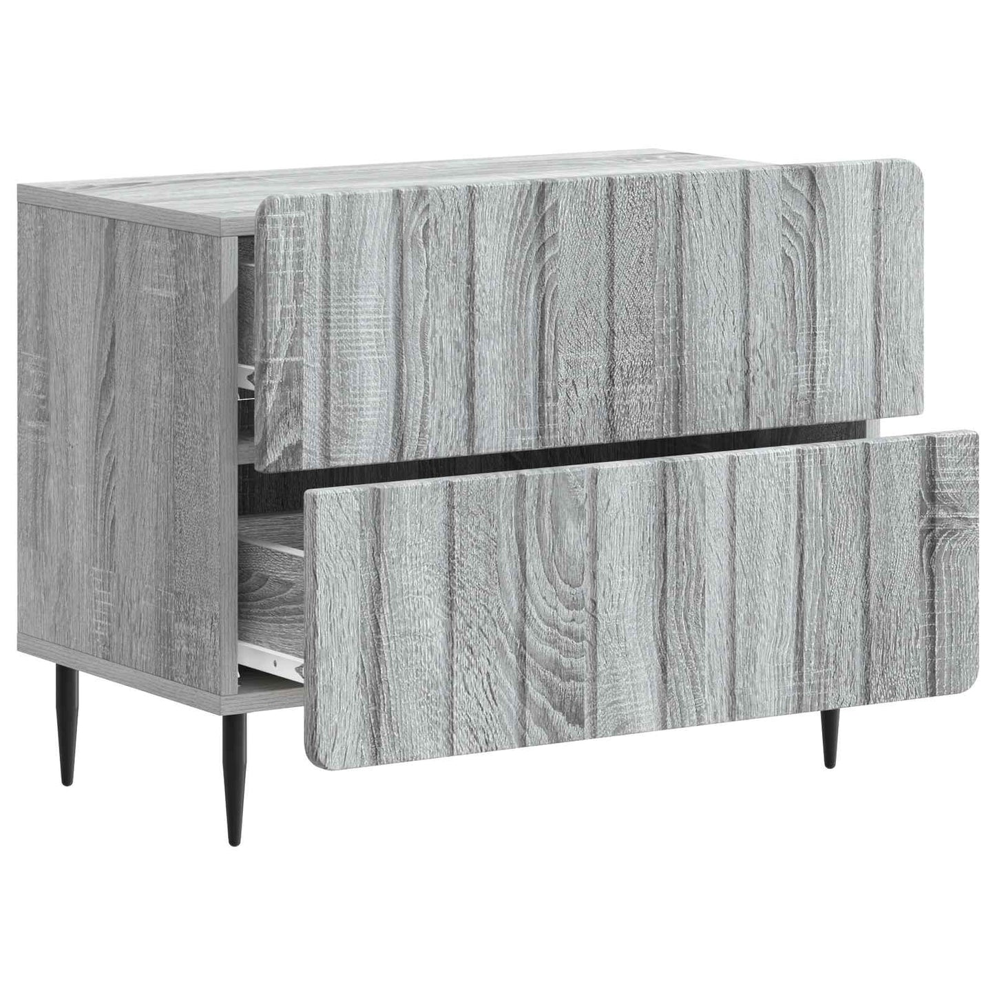 Bedside Cabinet Grey Sonoma 62 x 34.5 x 49.5 cm Engineered Wood