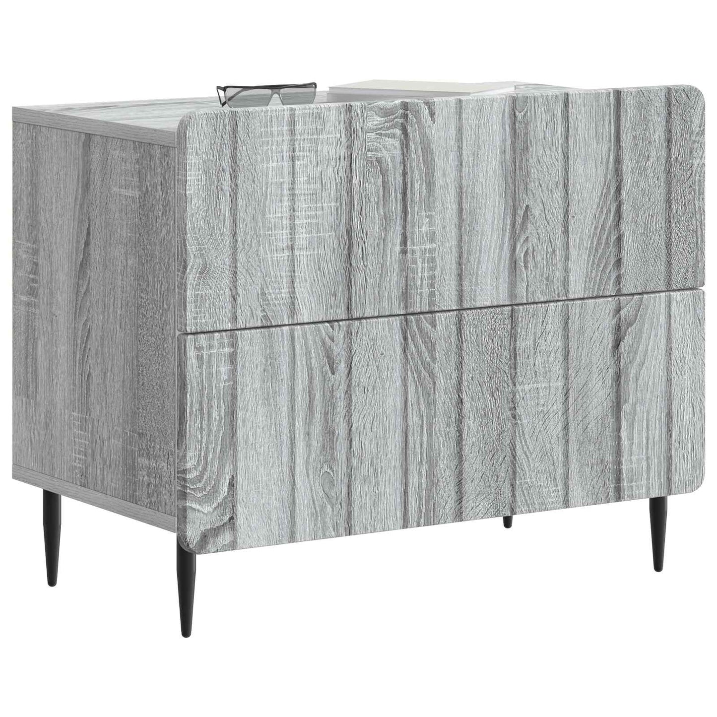 Bedside Cabinet Grey Sonoma 62 x 34.5 x 49.5 cm Engineered Wood