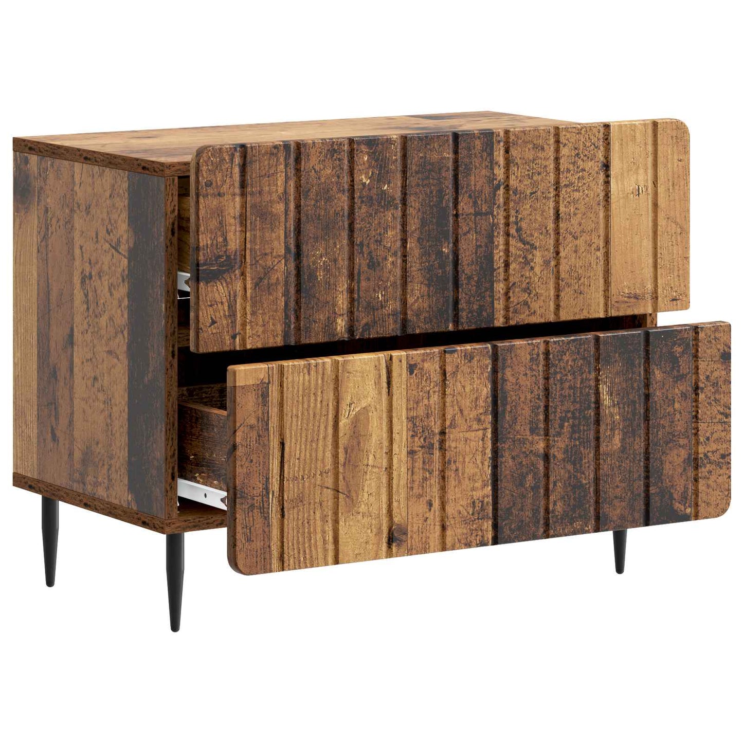 Bedside Cabinet Old Wood 62 x 34.5 x 49.5 cm Engineered Wood
