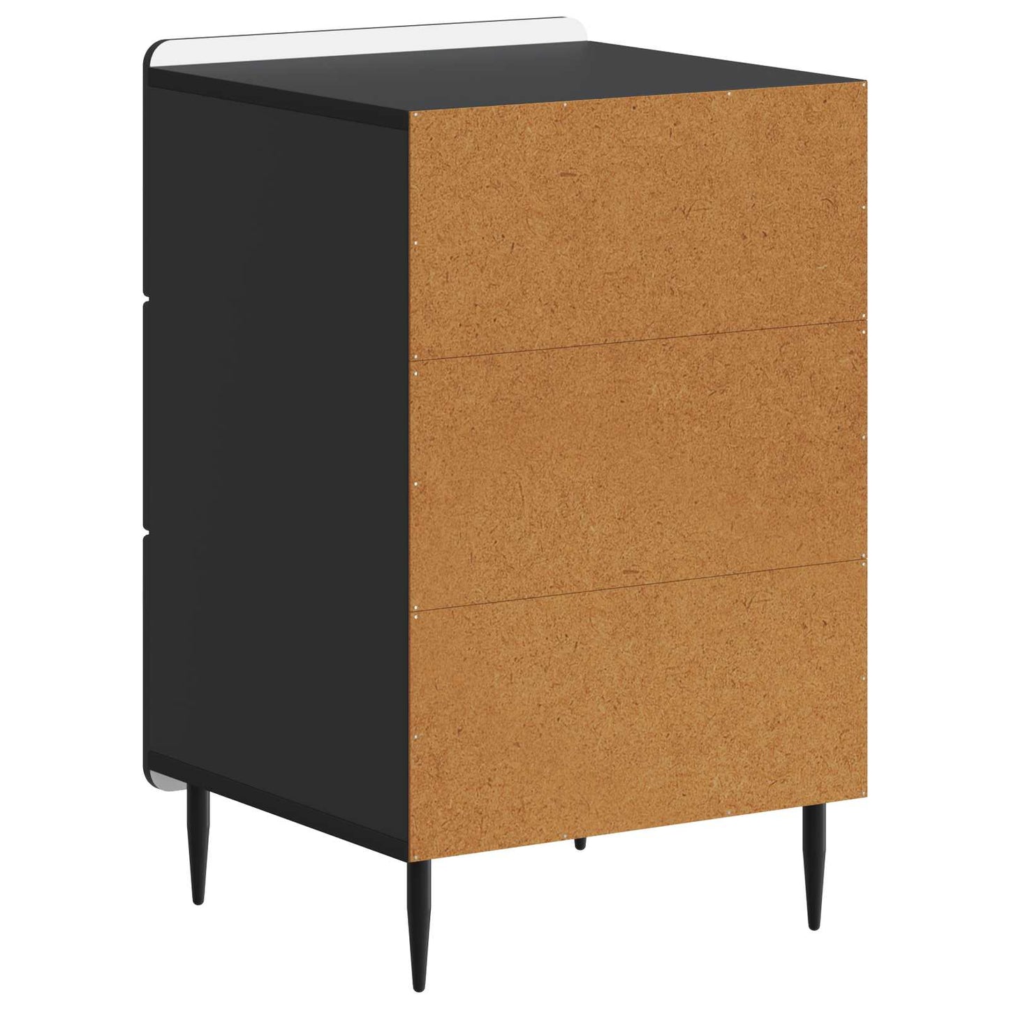Bedside Cabinet Black 43x 41 x 68 cm Engineered Wood
