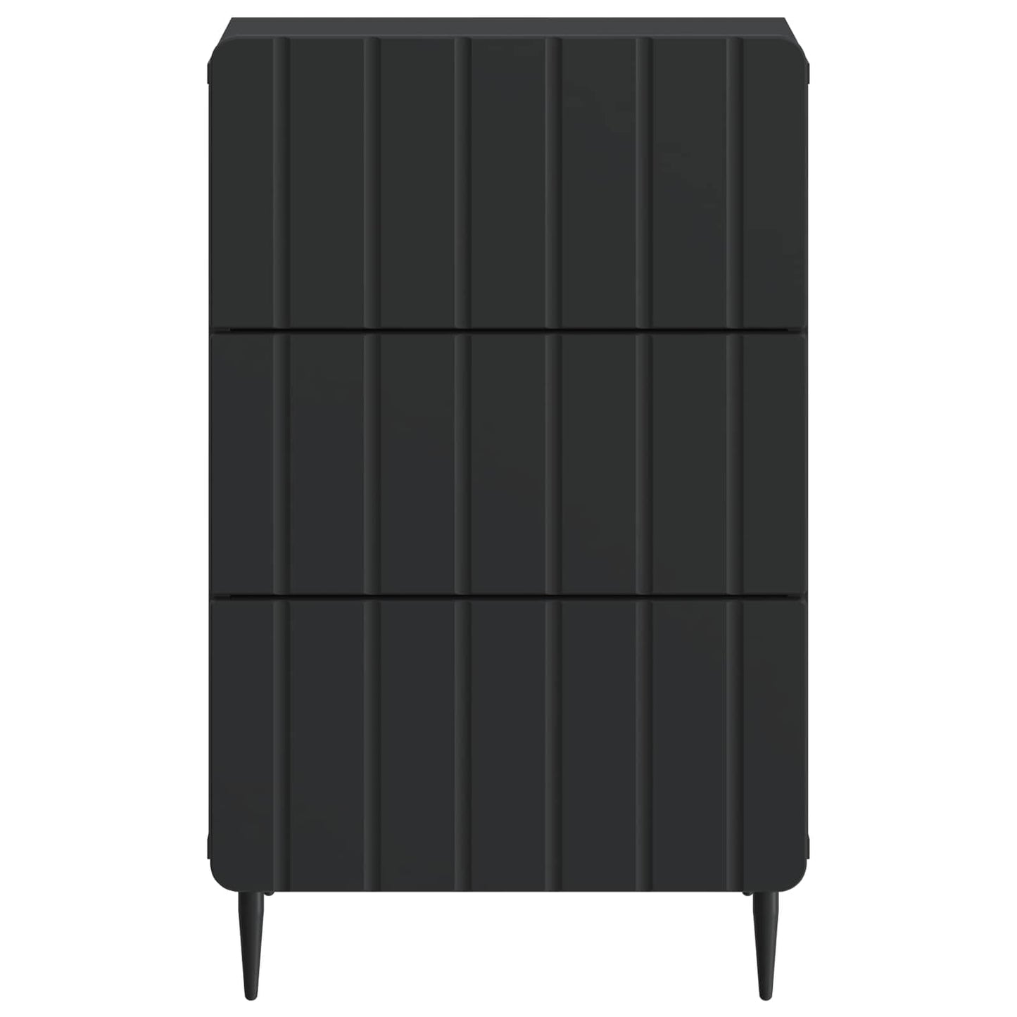 Bedside Cabinet Black 43x 41 x 68 cm Engineered Wood