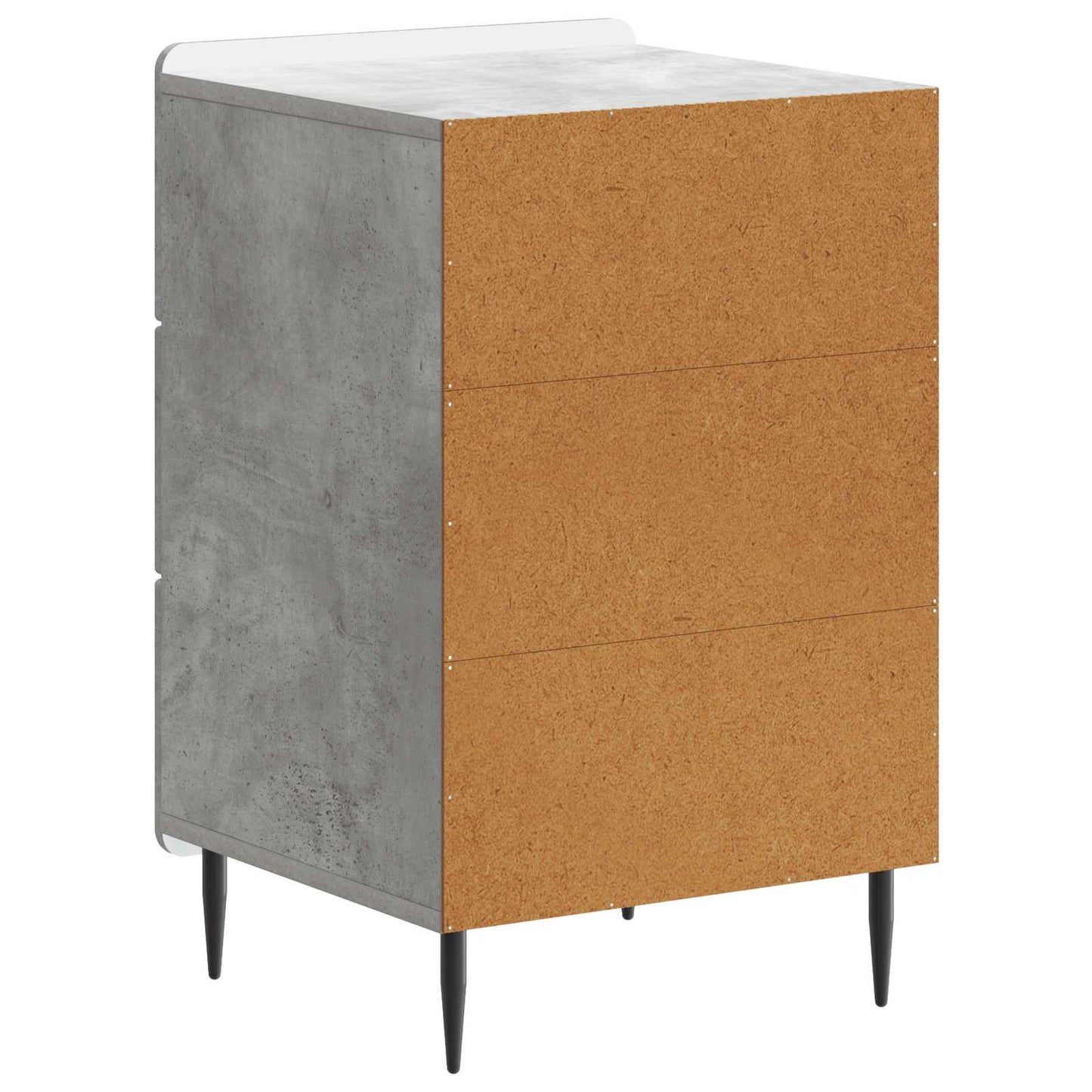 Bedside Cabinet Concrete Grey 43x 41 x 68 cm Engineered Wood