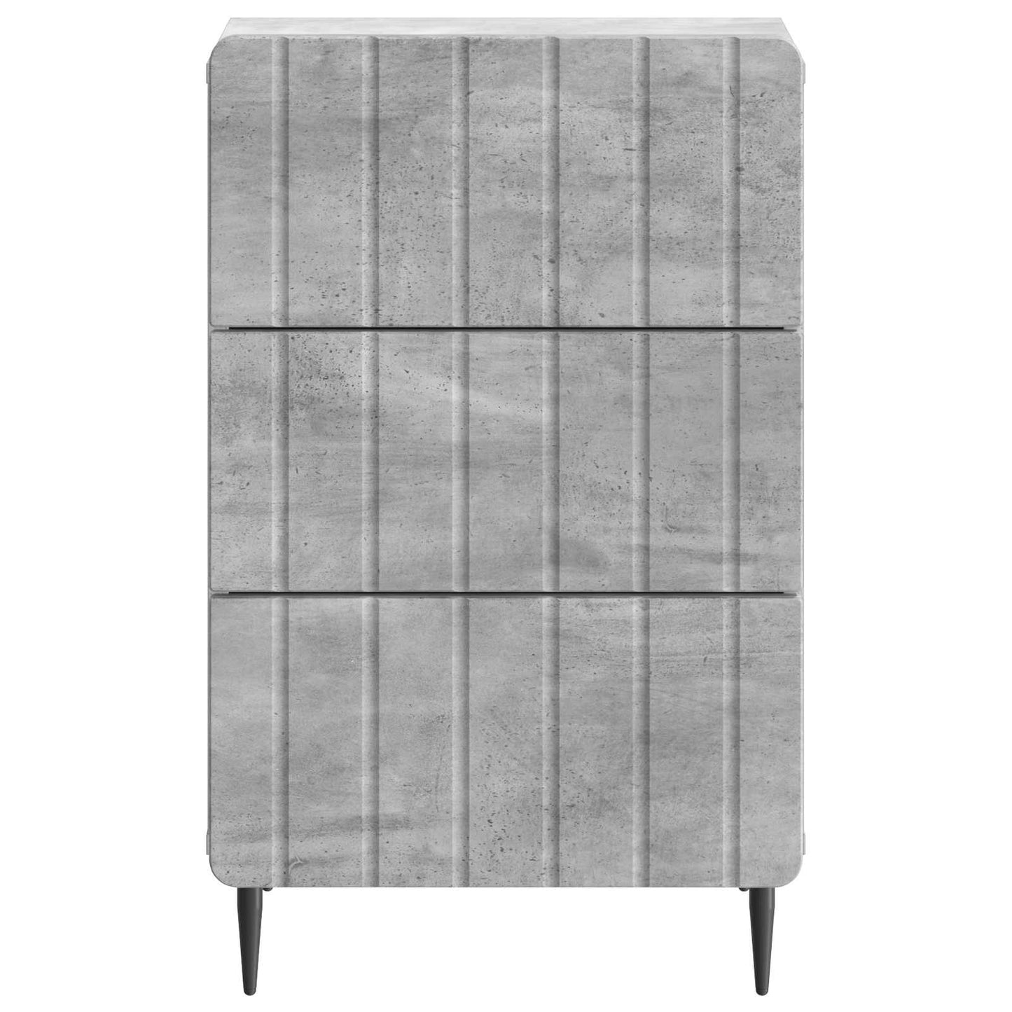 Bedside Cabinet Concrete Grey 43x 41 x 68 cm Engineered Wood