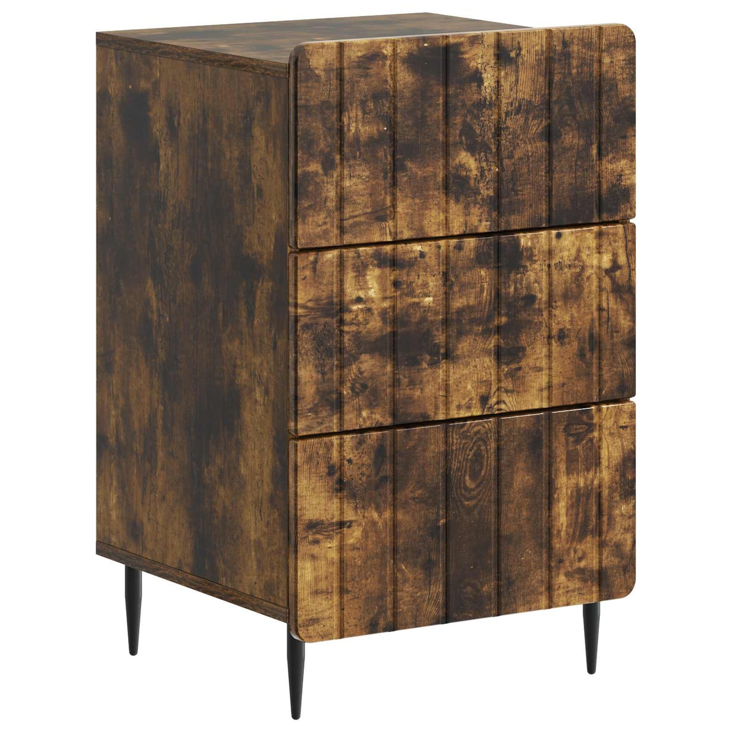 Bedside Cabinet Smoked Oak 43x 41 x 68 cm Engineered Wood
