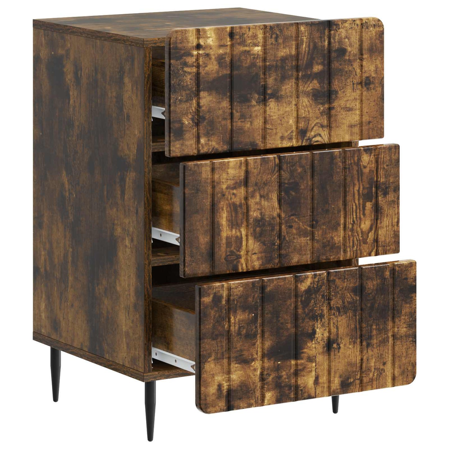 Bedside Cabinet Smoked Oak 43x 41 x 68 cm Engineered Wood