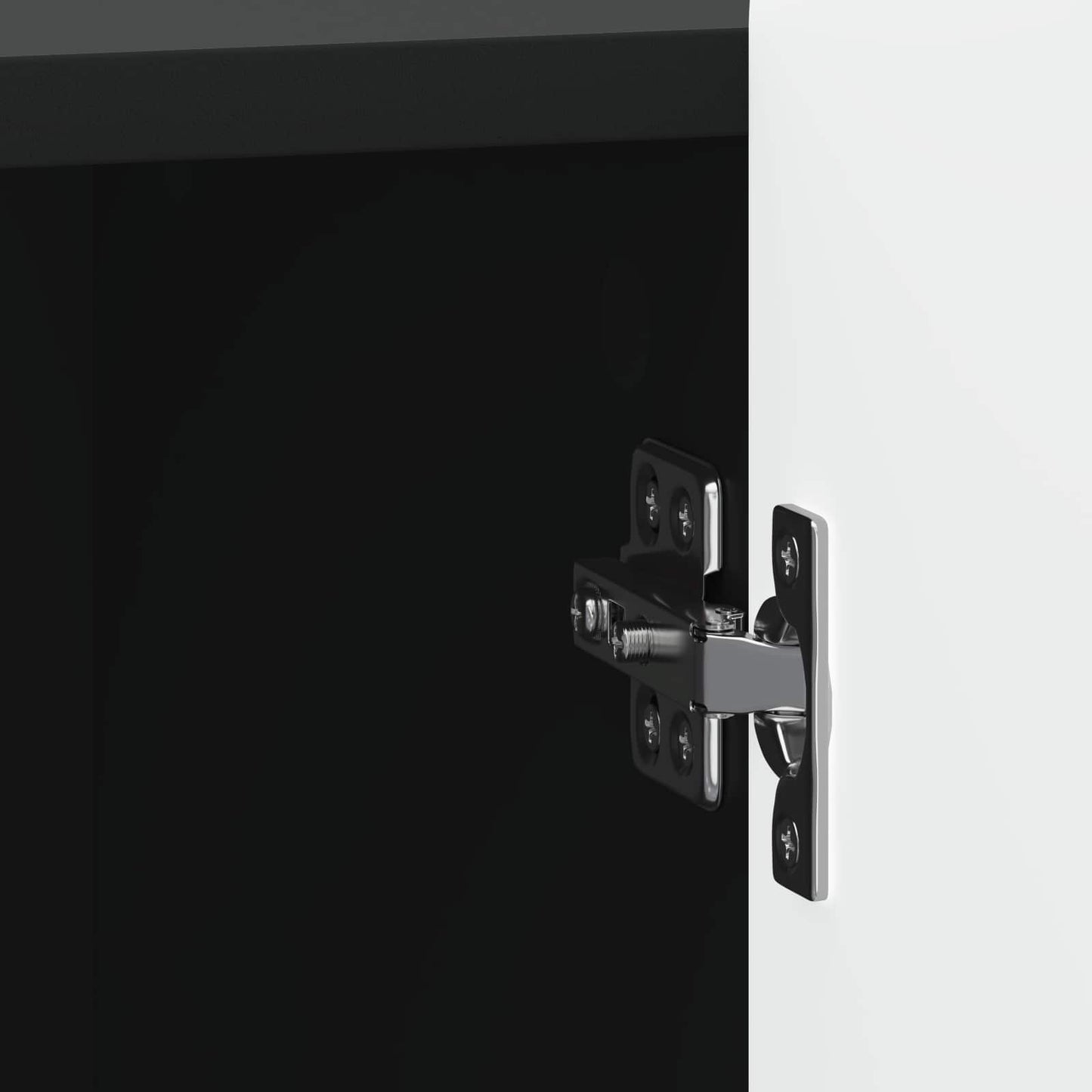 Bedside Cabinet Black 43 x 34.5 x 52 cm Engineered Wood