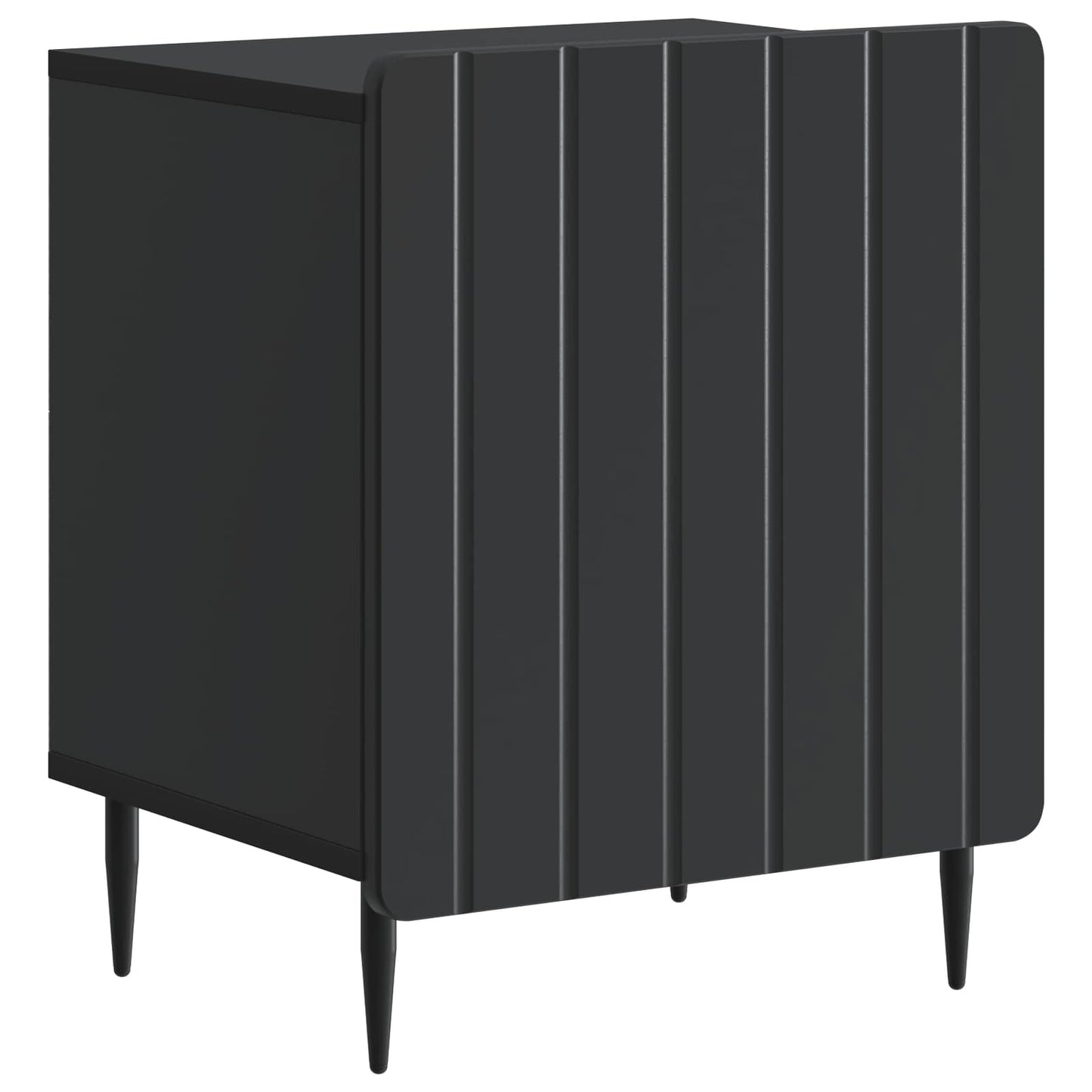 Bedside Cabinet 2 pcs Black 43 x 34.5 x 52 cm Engineered Wood
