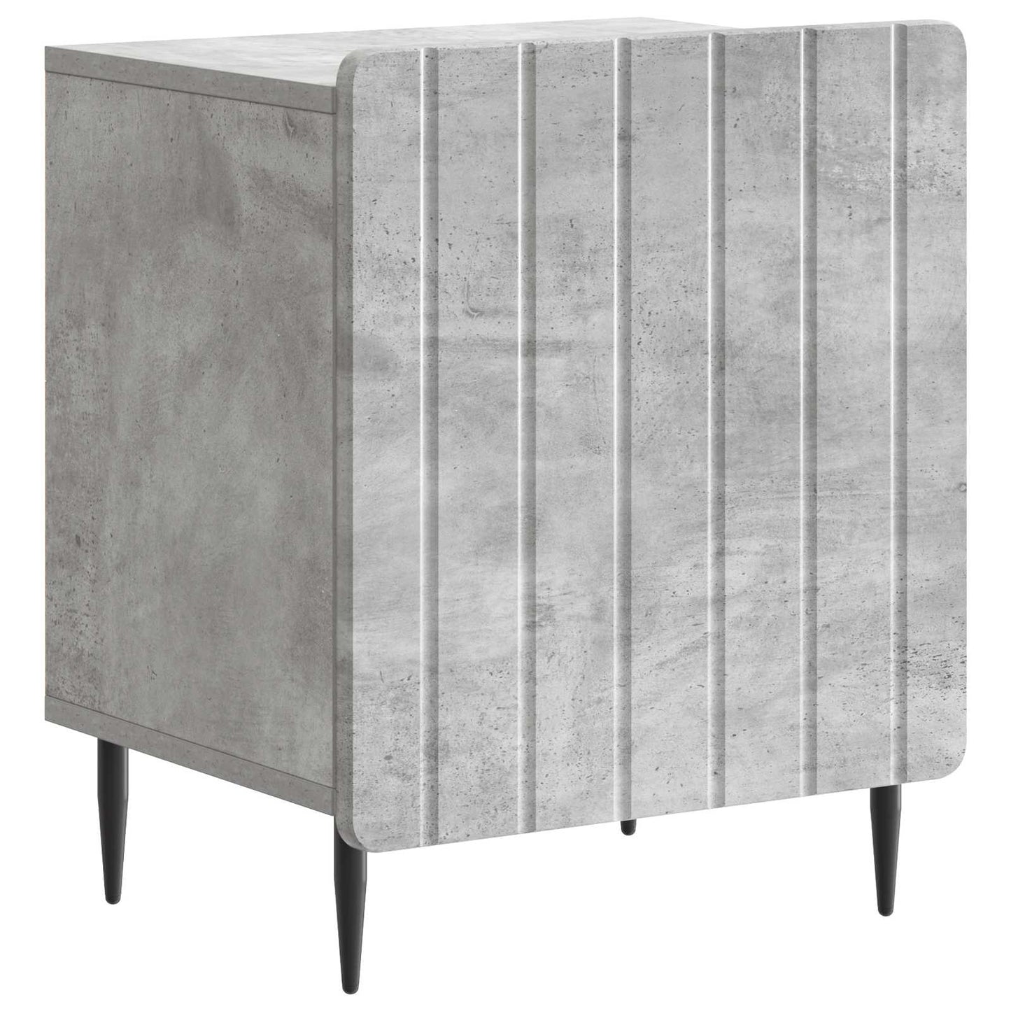 Bedside Cabinet Concrete Grey 43 x 34.5 x 52 cm Engineered Wood