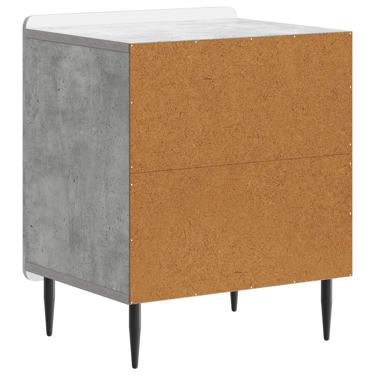 Bedside Cabinet Concrete Grey 43 x 34.5 x 52 cm Engineered Wood