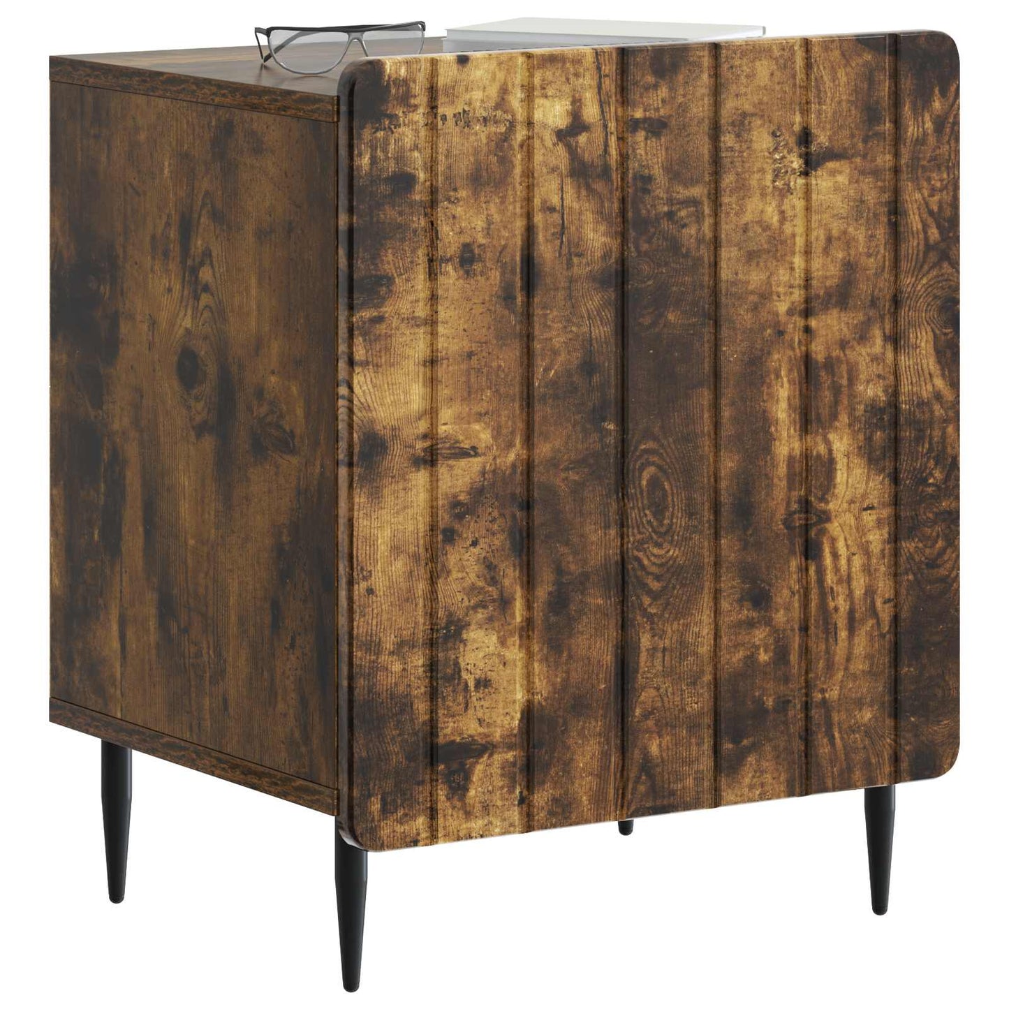 Bedside Cabinet Smoked Oak 43 x 34.5 x 52 cm Engineered Wood