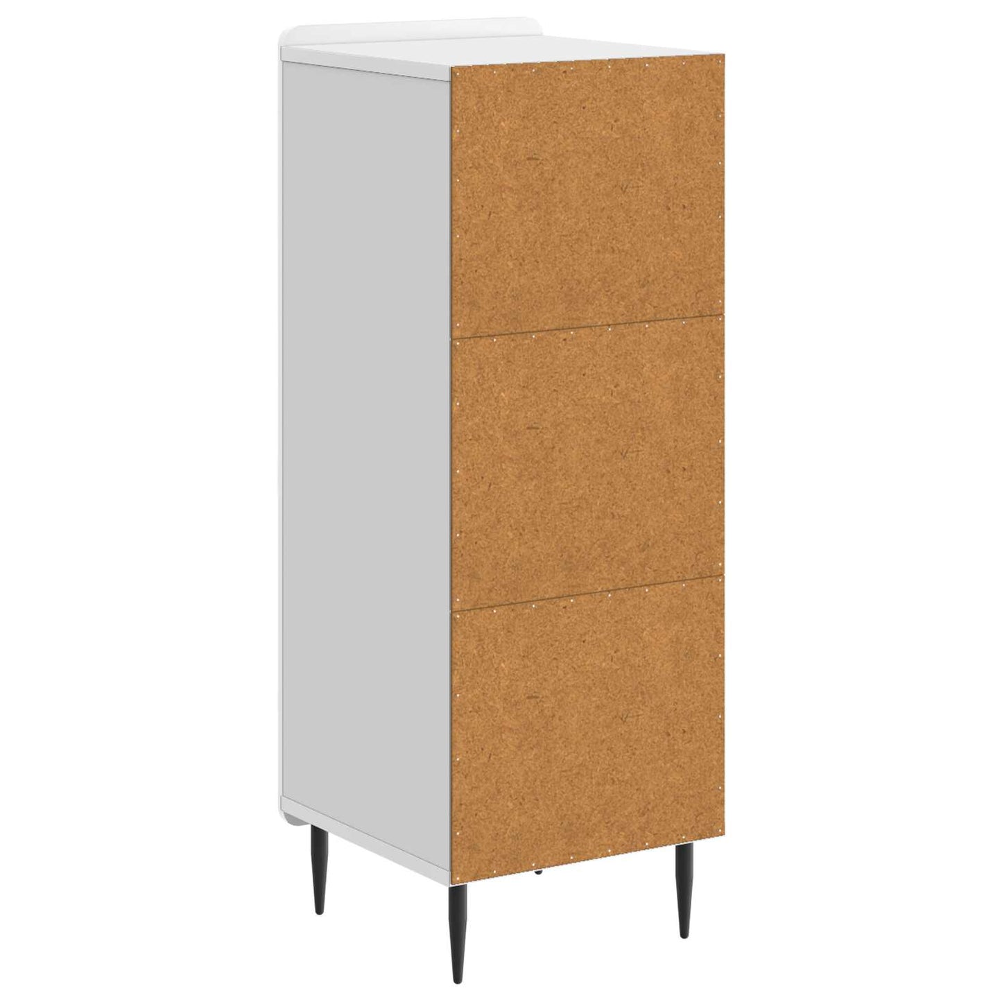 Sideboard High Gloss White 34.5 x 33 x 92 cm Engineered Wood
