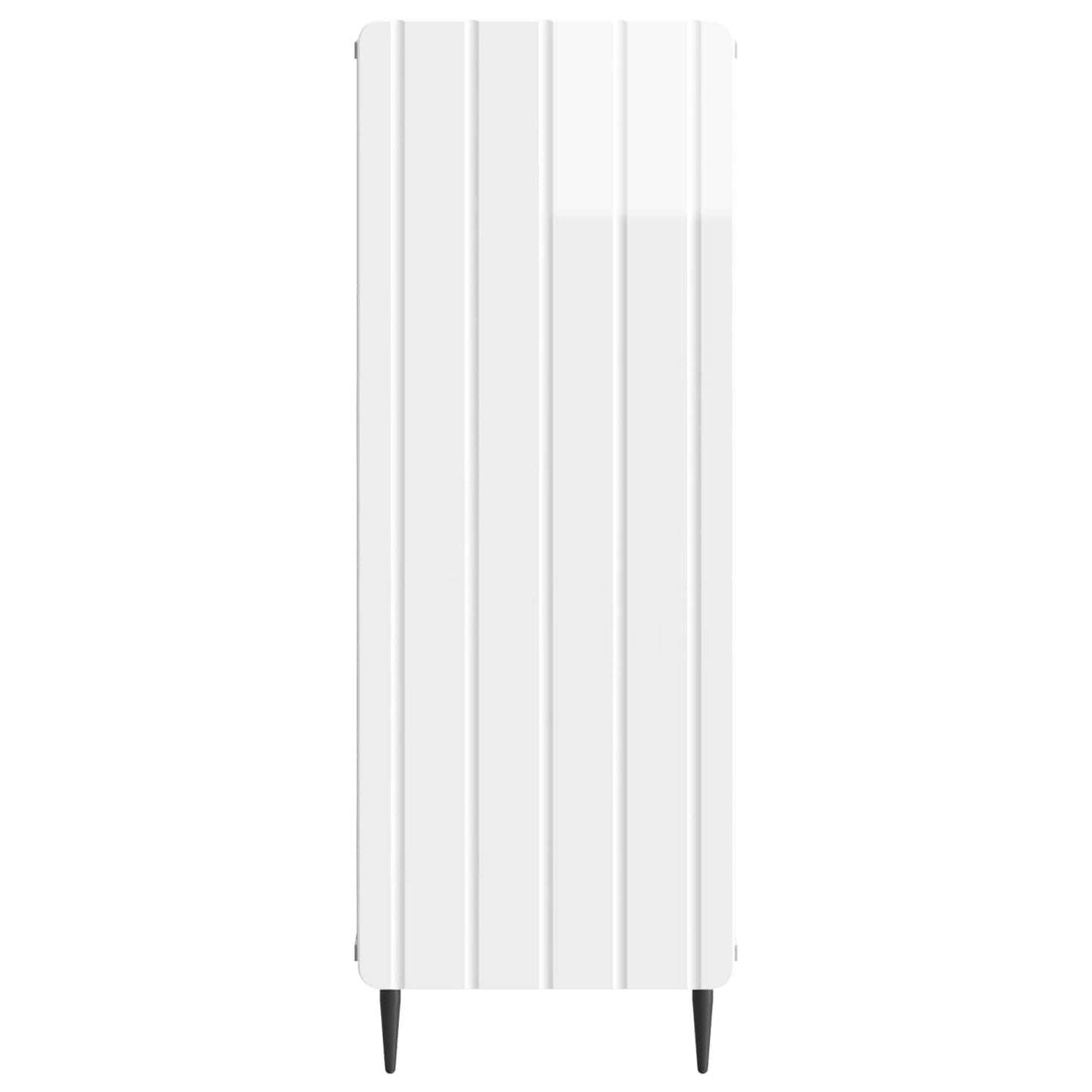 Sideboard High Gloss White 34.5 x 33 x 92 cm Engineered Wood