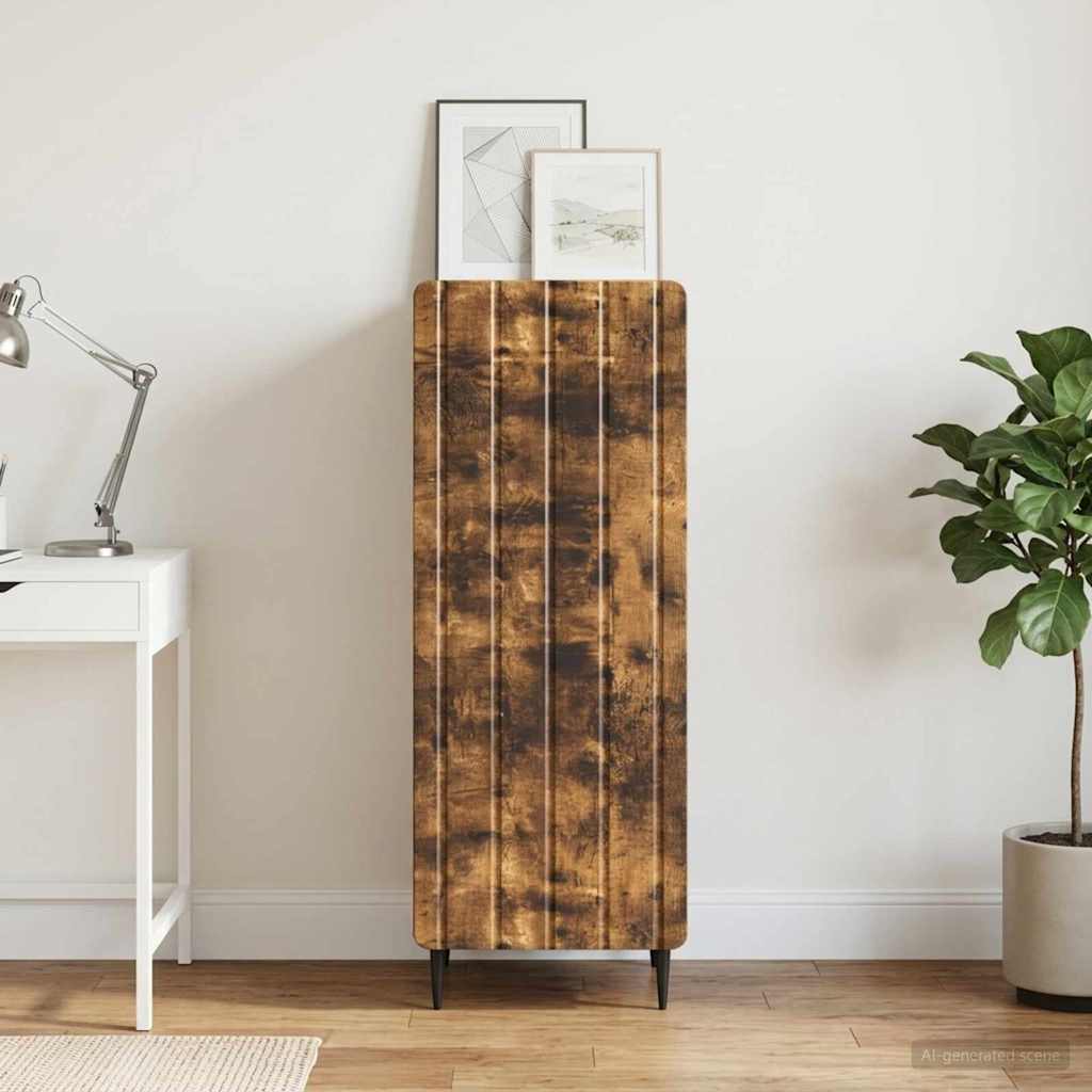 Sideboard Smoked Oak 34.5 x 33 x 92 cm Engineered Wood