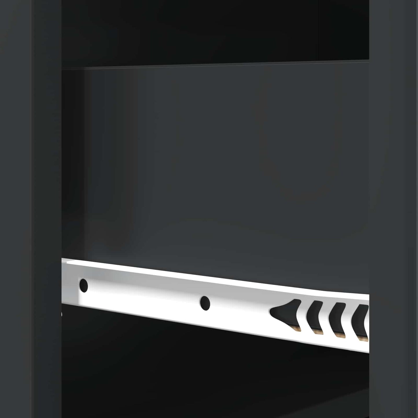 Drawer Cabinet Black 66 x 34.5 x 92 cm Engineered Wood