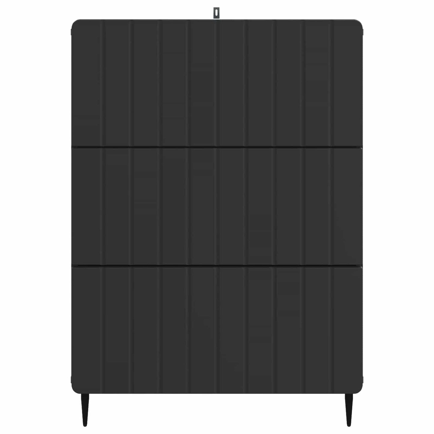 Drawer Cabinet Black 66 x 34.5 x 92 cm Engineered Wood