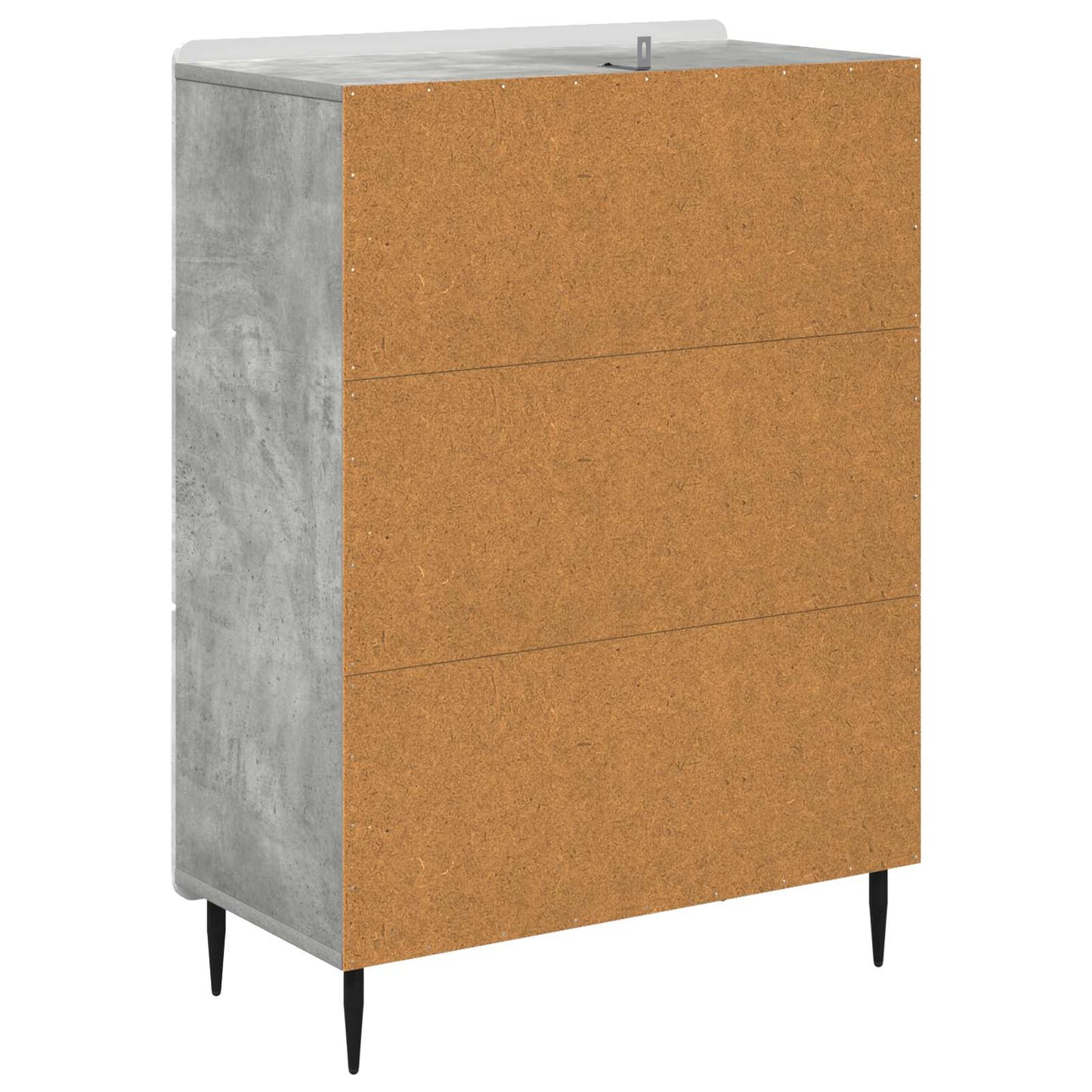 Drawer Cabinet Concrete Grey 66 x 34.5 x 92 cm Engineered Wood