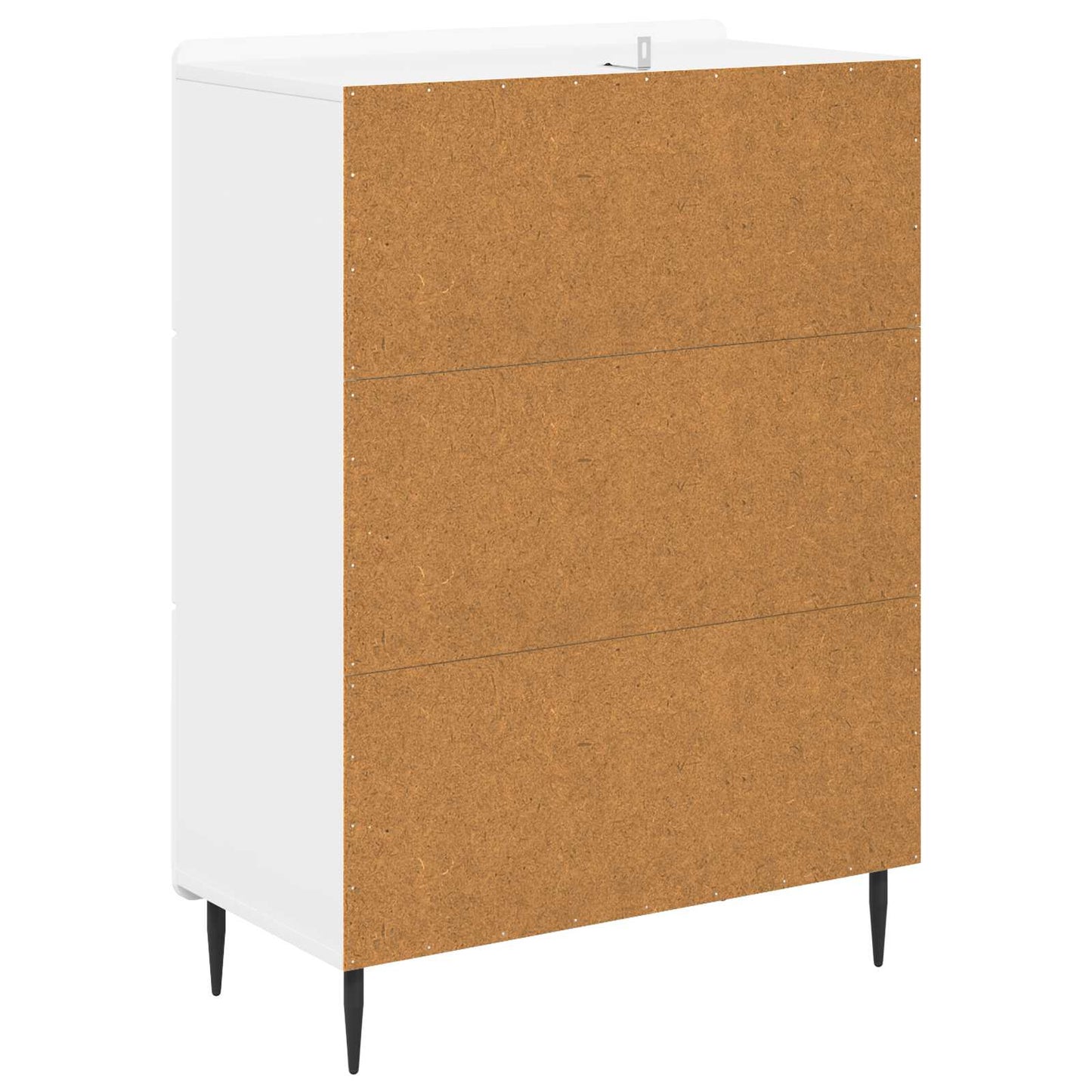 Drawer Cabinet High Gloss White 66 x 34.5 x 92 cm