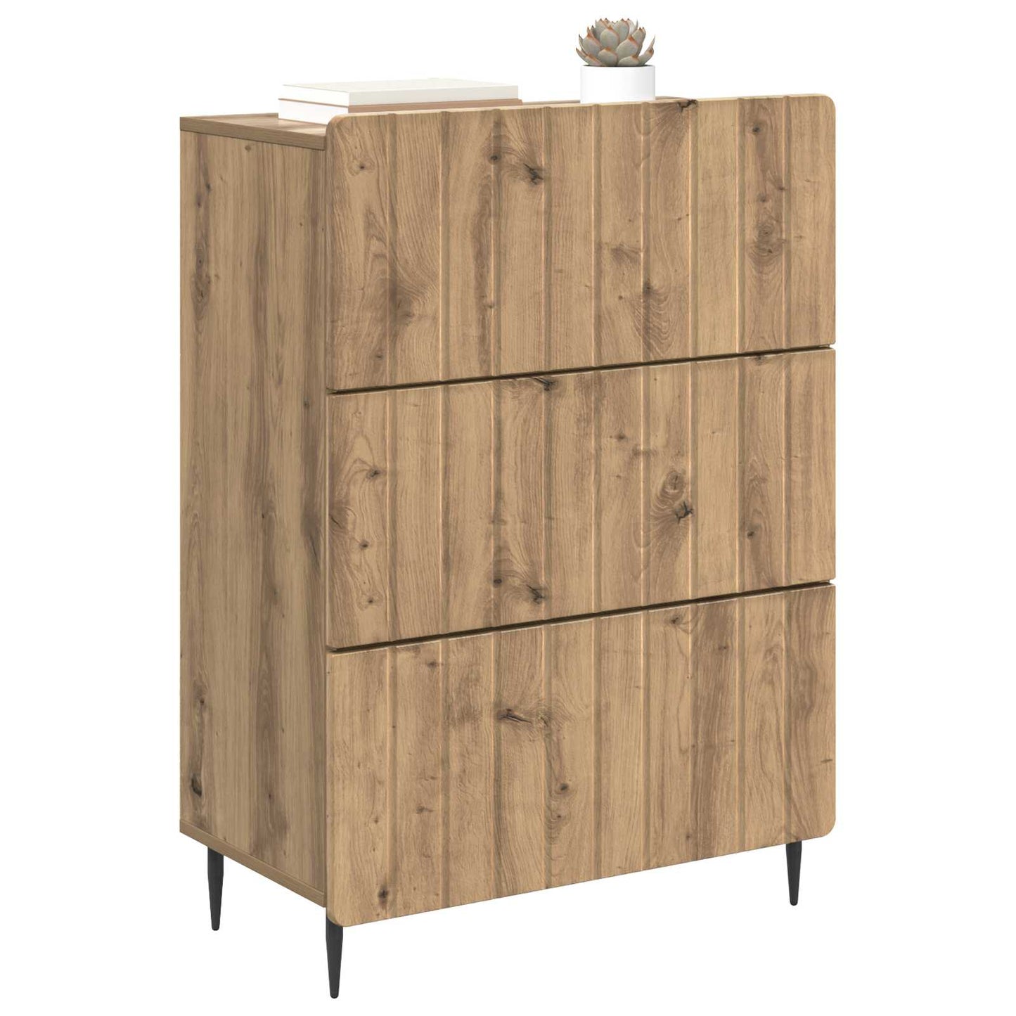 Drawer Cabinet Artisan Oak 66 x 34.5 x 92 cm Engineered Wood