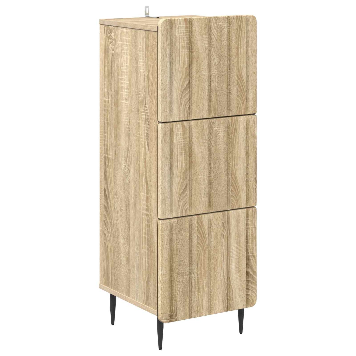 Drawer Cabinet Sonoma Oak 33 x 34.5 x 92 cm Engineered Wood