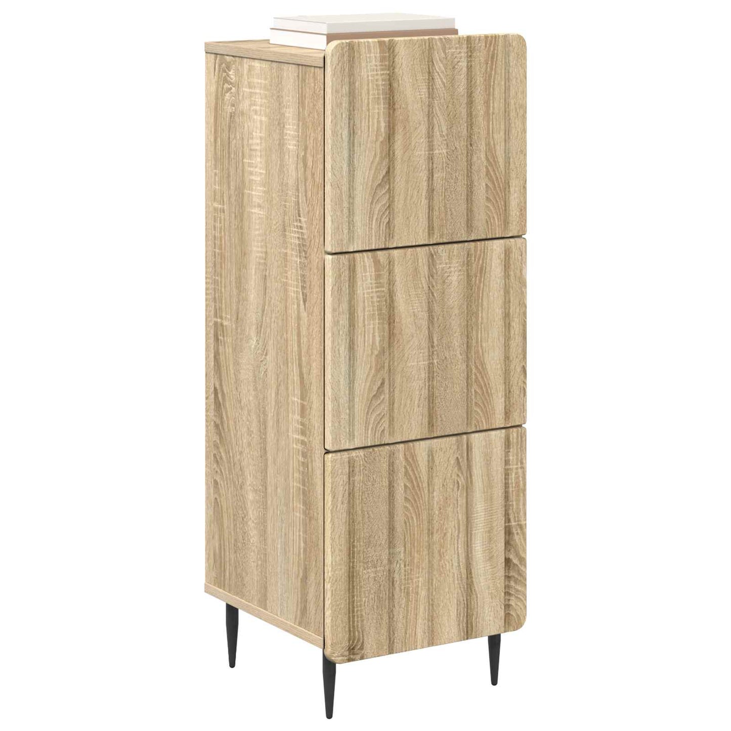 Drawer Cabinet Sonoma Oak 33 x 34.5 x 92 cm Engineered Wood