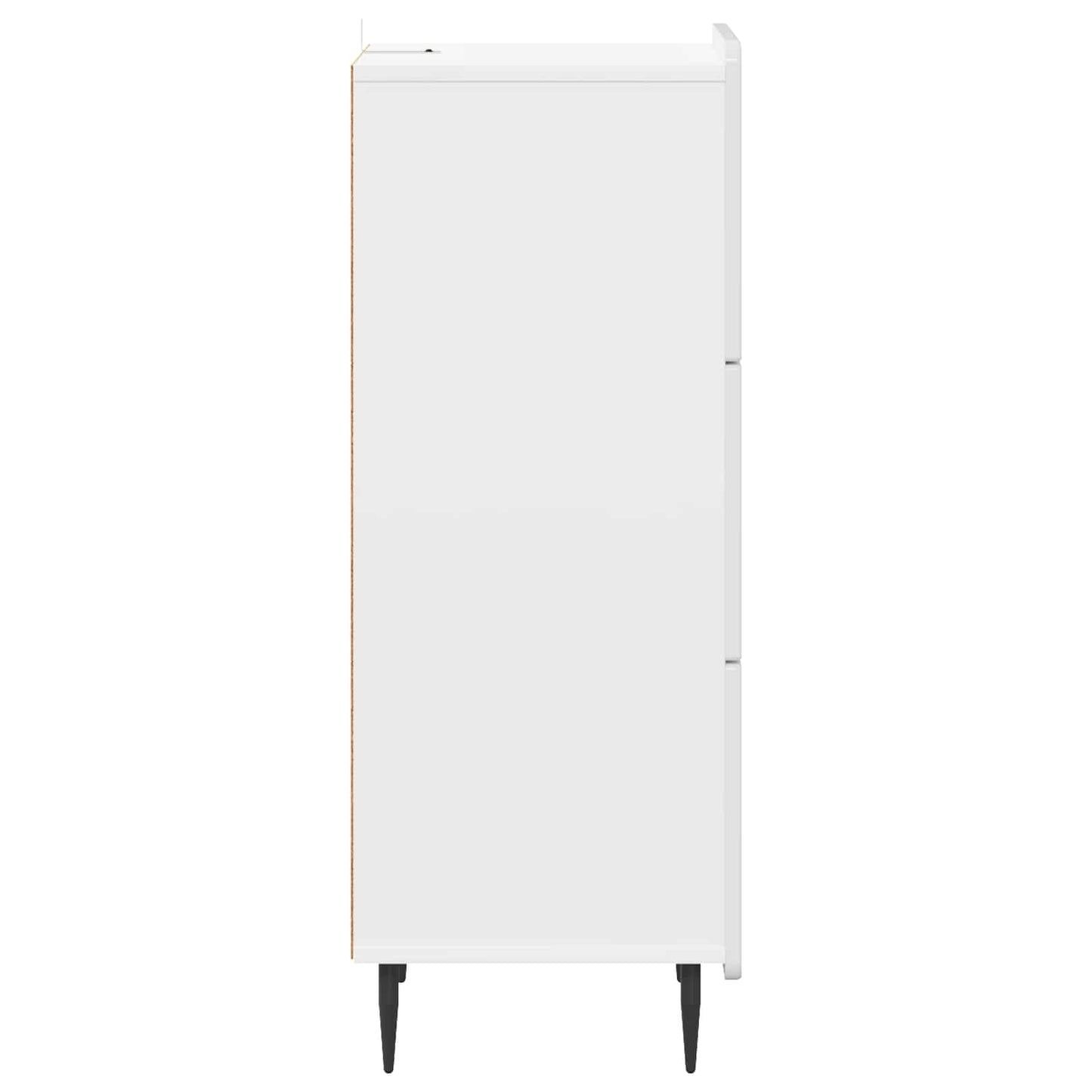 Drawer Cabinet High Gloss White 33 x 34.5 x 92 cm