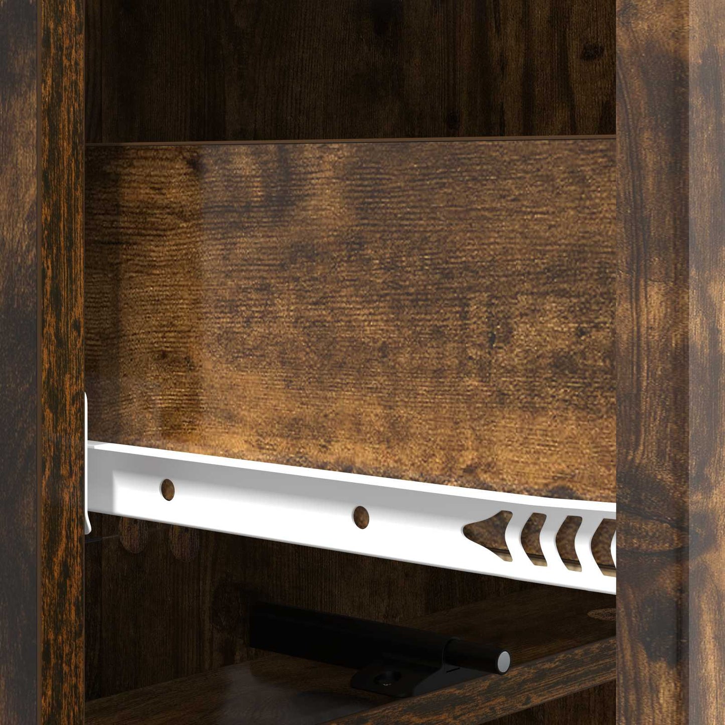 Drawer Cabinet Smoked Oak 33 x 34.5 x 92 cm Engineered Wood