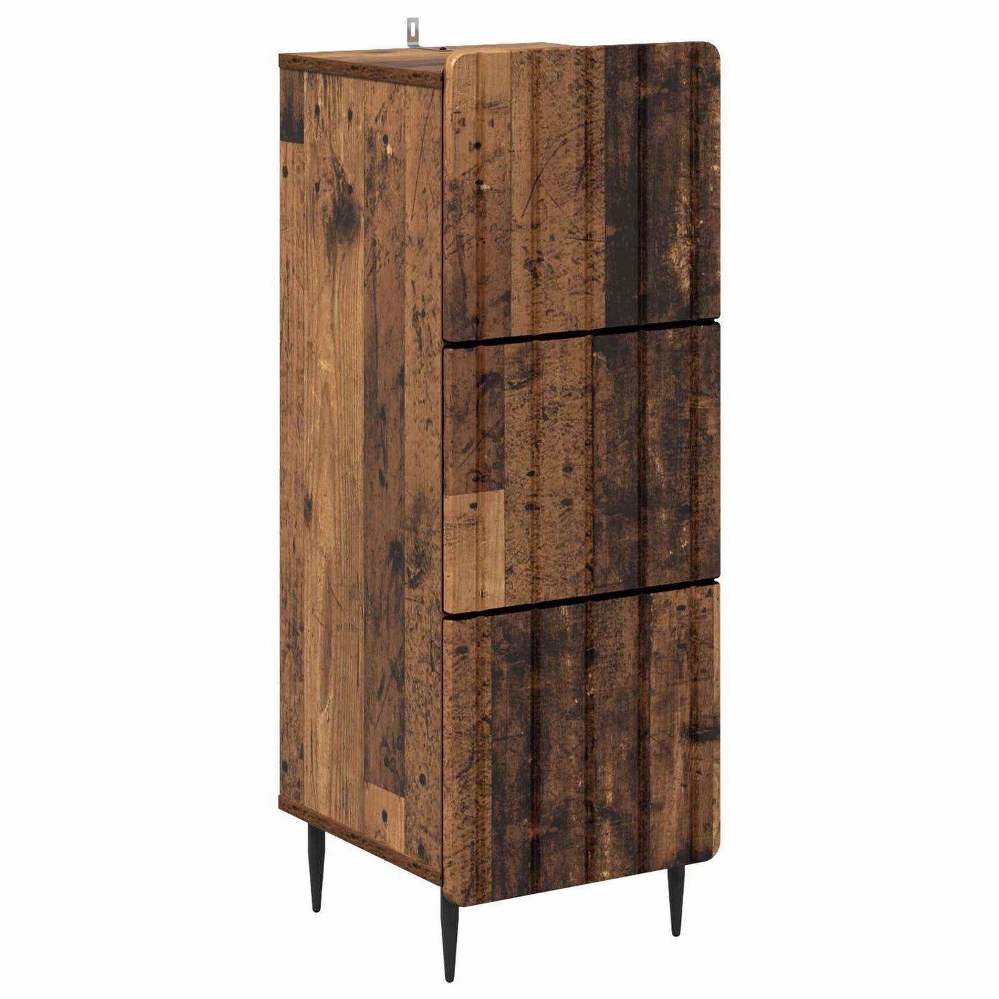Drawer Cabinet Old Wood 33 x 34.5 x 92 cm Engineered Wood