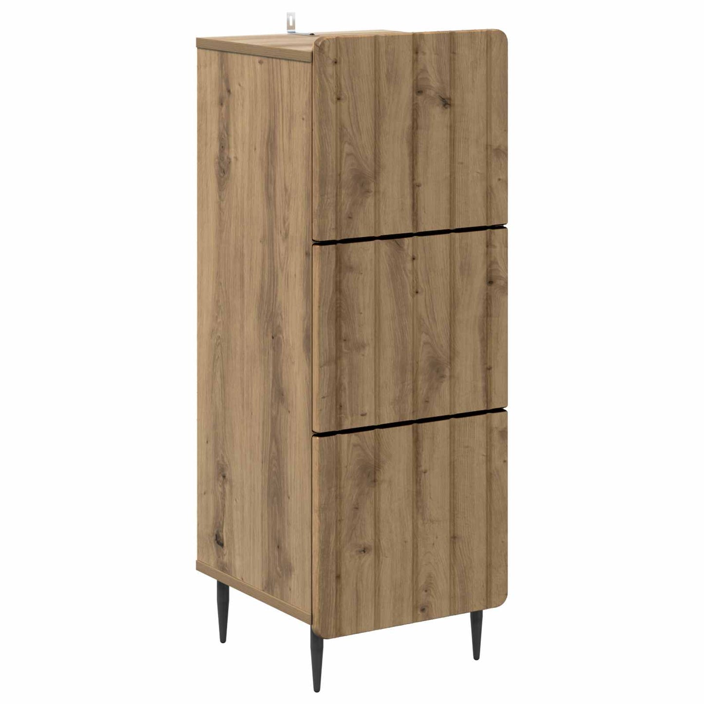 Drawer Cabinet Artisan Oak 33 x 34.5 x 92 cm Engineered Wood