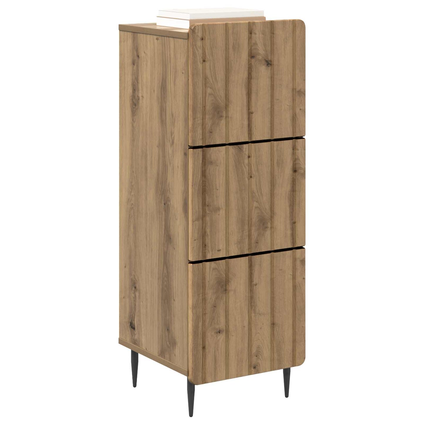Drawer Cabinet Artisan Oak 33 x 34.5 x 92 cm Engineered Wood
