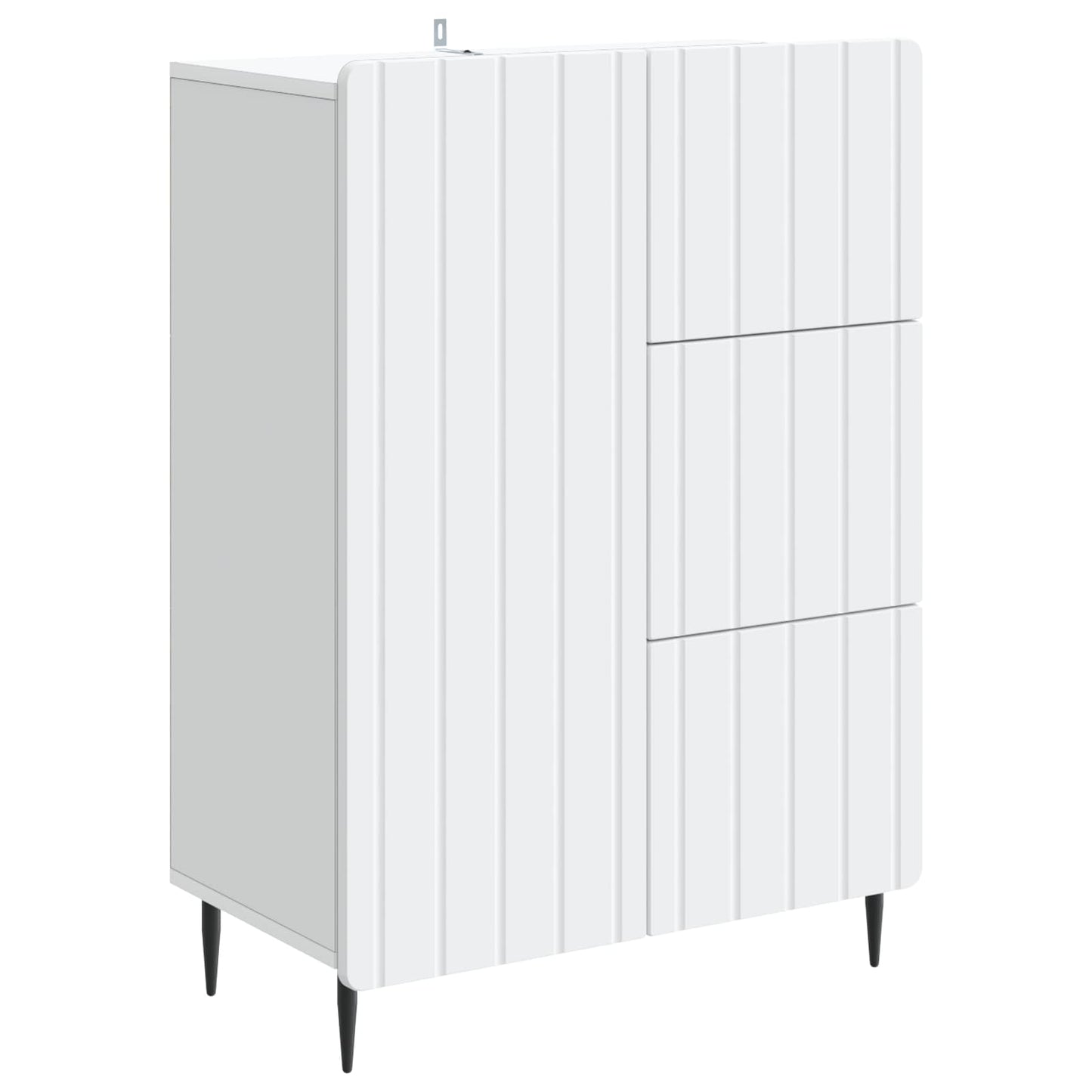 Sideboard White 66 x 34.5 x 91.5 cm Engineered Wood