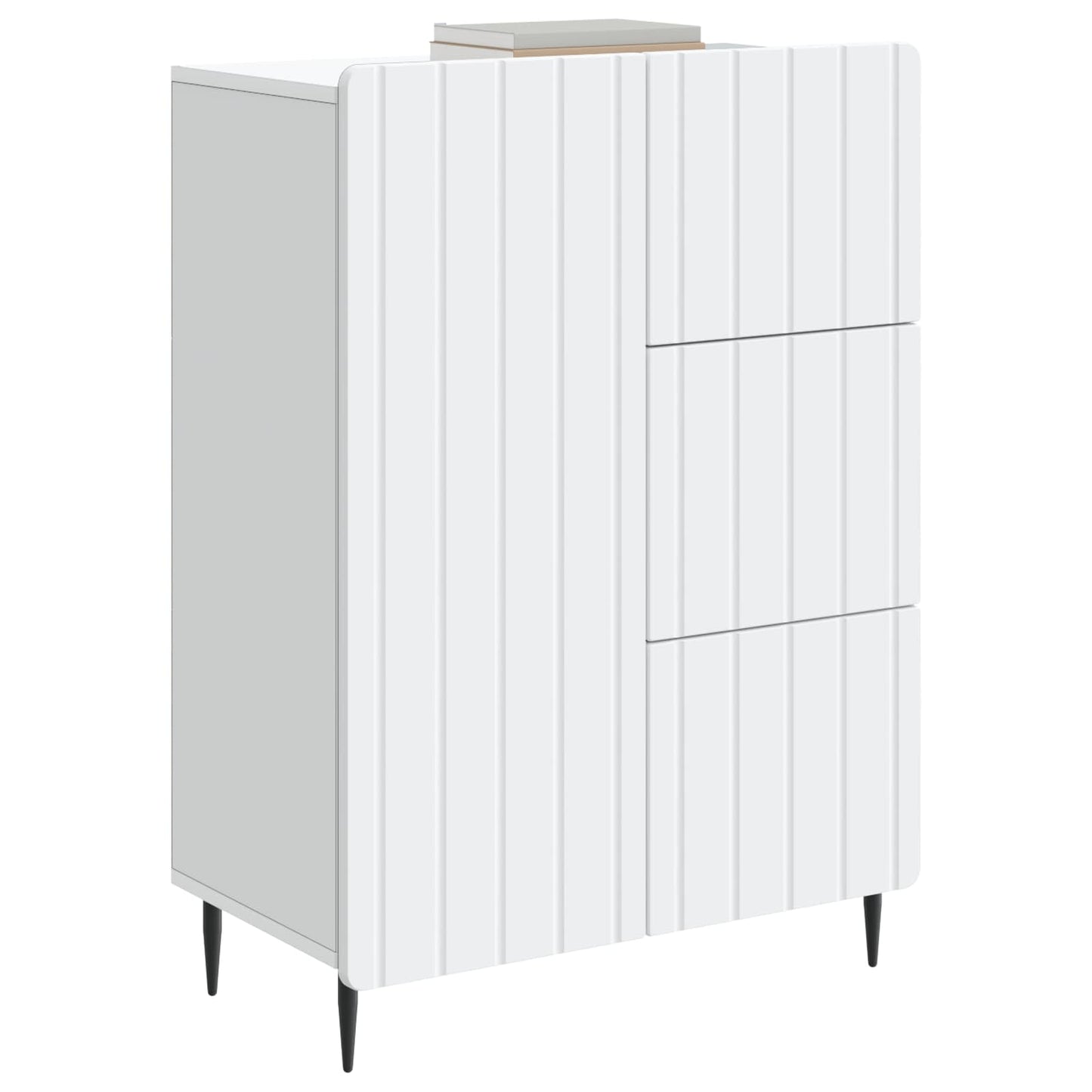 Sideboard White 66 x 34.5 x 91.5 cm Engineered Wood