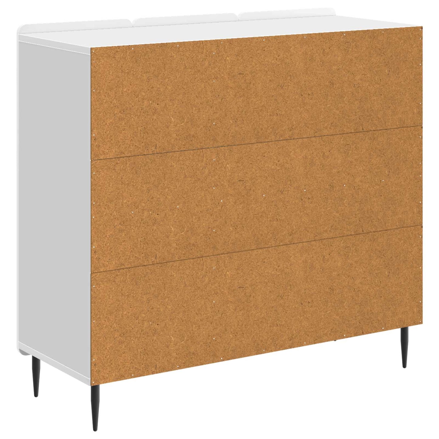 Sideboard High Gloss White 89 x 34.5 x 82 cm Engineered Wood