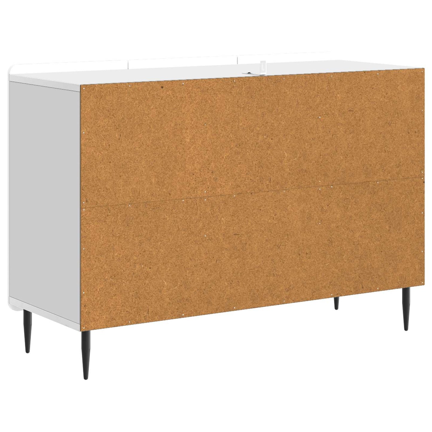 Sideboard High Gloss White 89 x 34.5 x 62 cm Engineered Wood