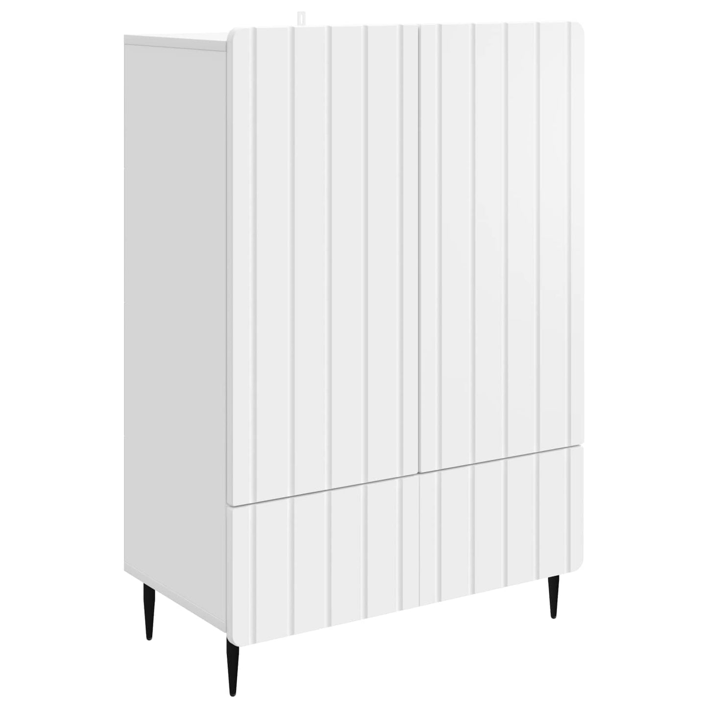 Sideboard White 66 x 34.5 x 97 cm Engineered Wood