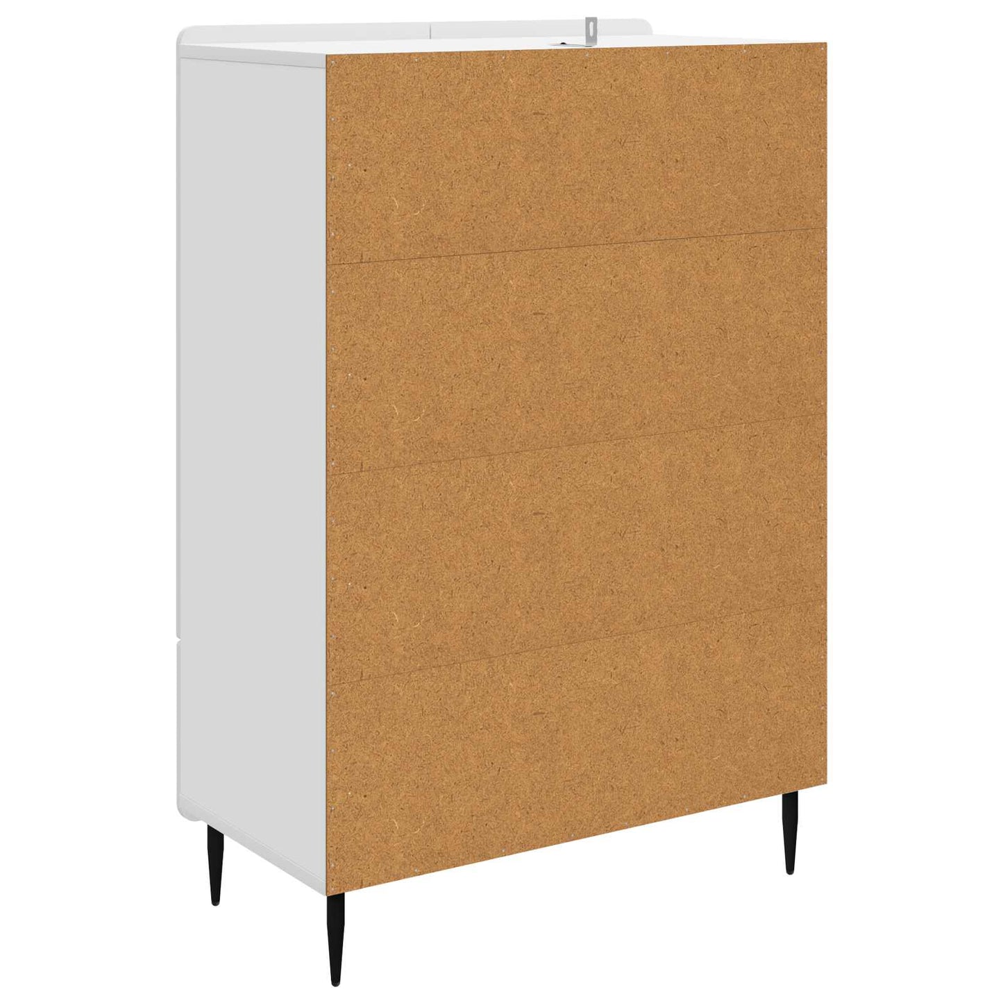 Sideboard White 66 x 34.5 x 97 cm Engineered Wood