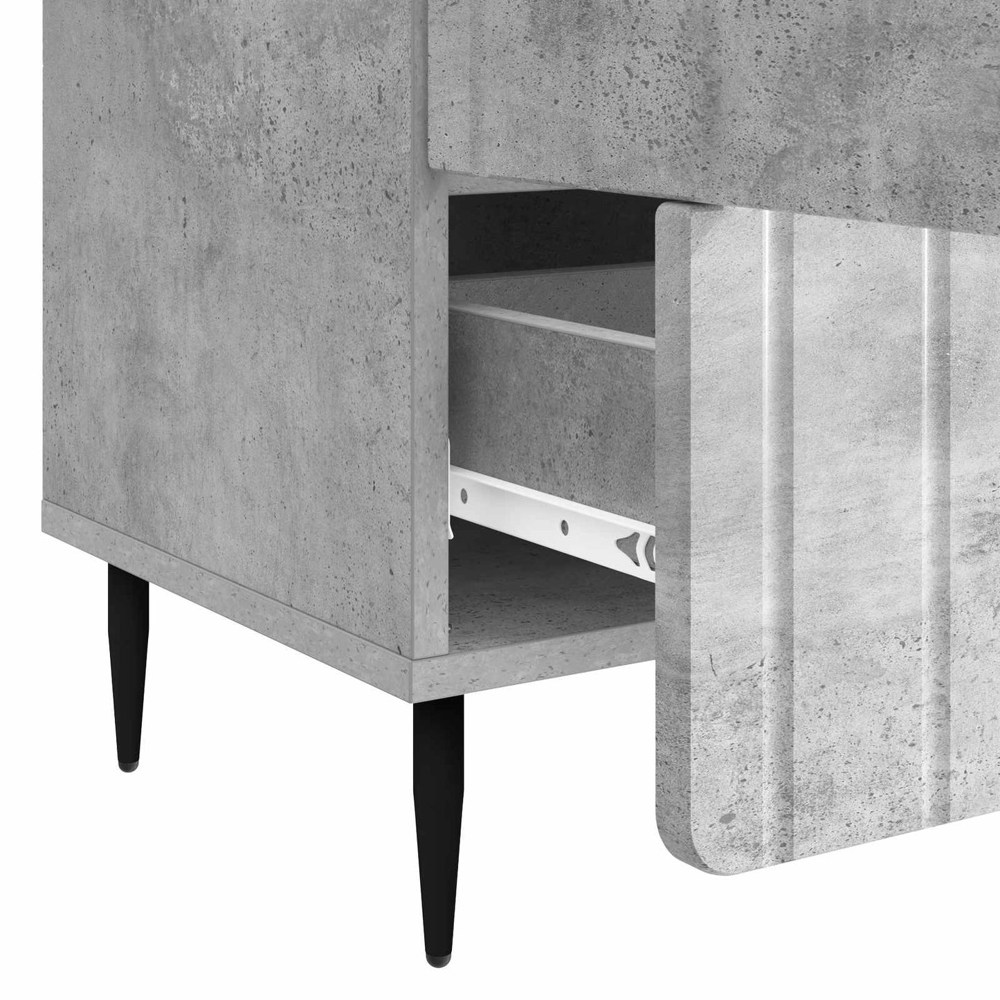 Sideboard Concrete Grey 66 x 34.5 x 97 cm Engineered Wood