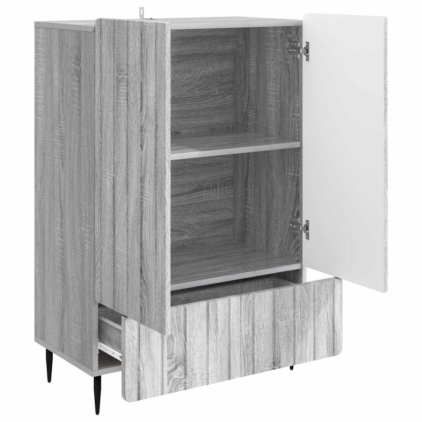 Sideboard Grey Sonoma 66 x 34.5 x 97 cm Engineered Wood