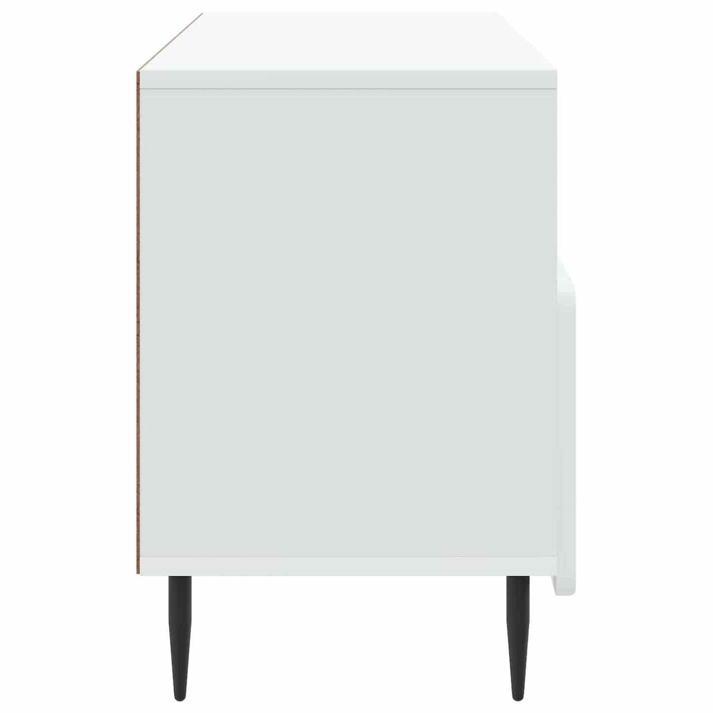 TV Cabinet with Drawer White 102 x 34.5 x 50 cm Engineered Wood