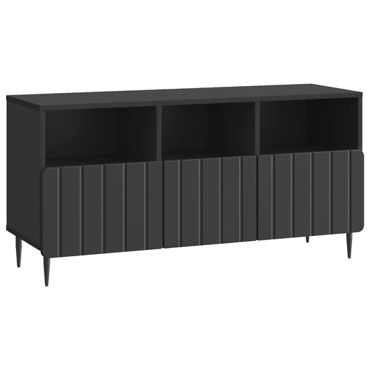 TV Cabinet with Drawer Black 102 x 34.5 x 50 cm Engineered Wood