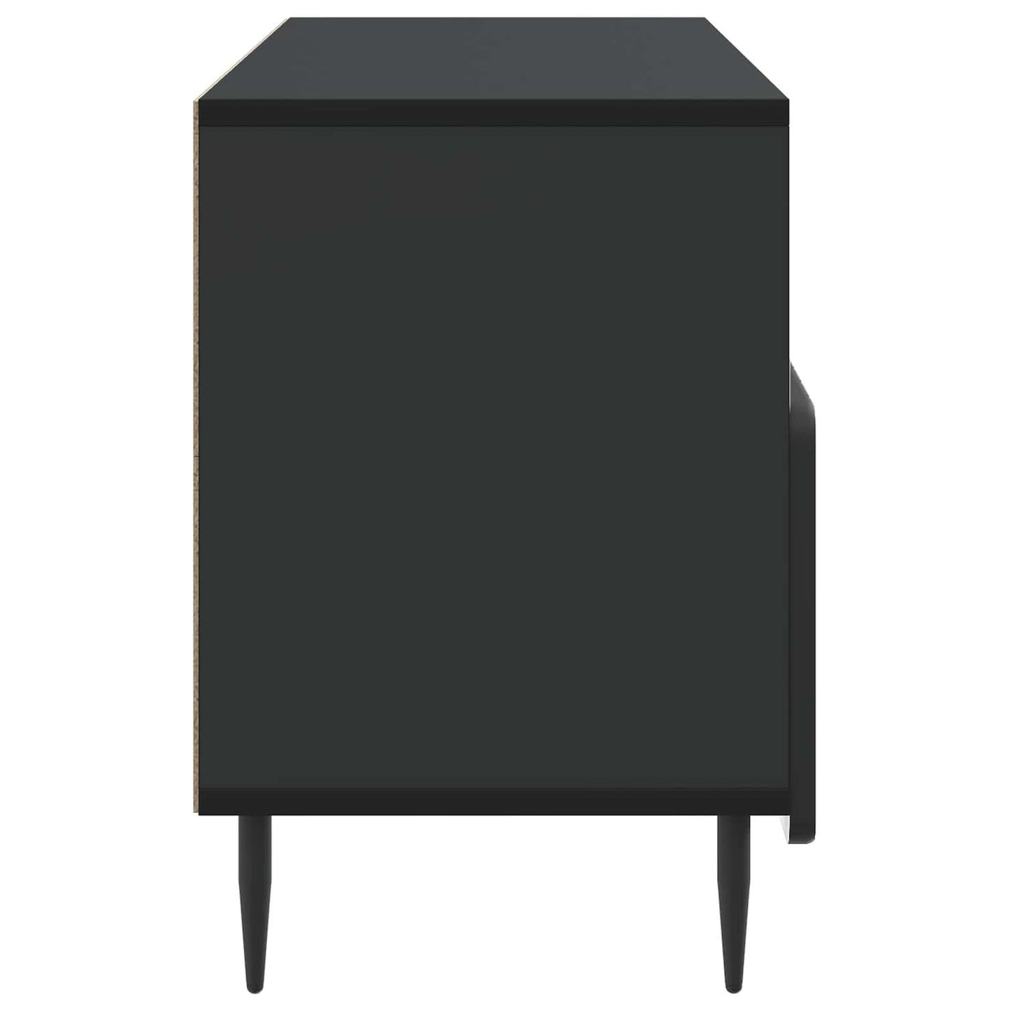 TV Cabinet with Drawer Black 102 x 34.5 x 50 cm Engineered Wood