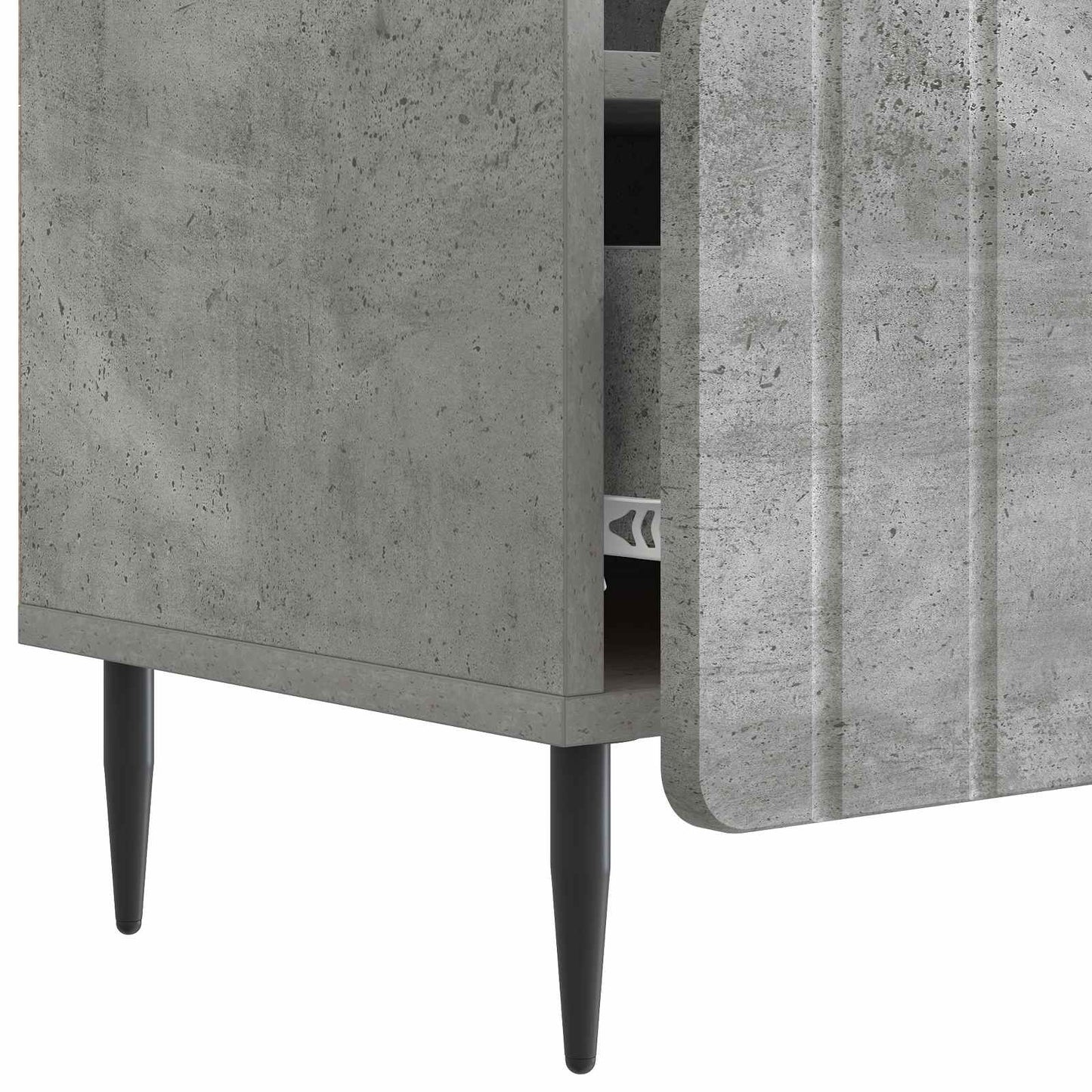 TV Cabinet Concrete Grey 102 x 34.5 x 50 cm Engineered Wood