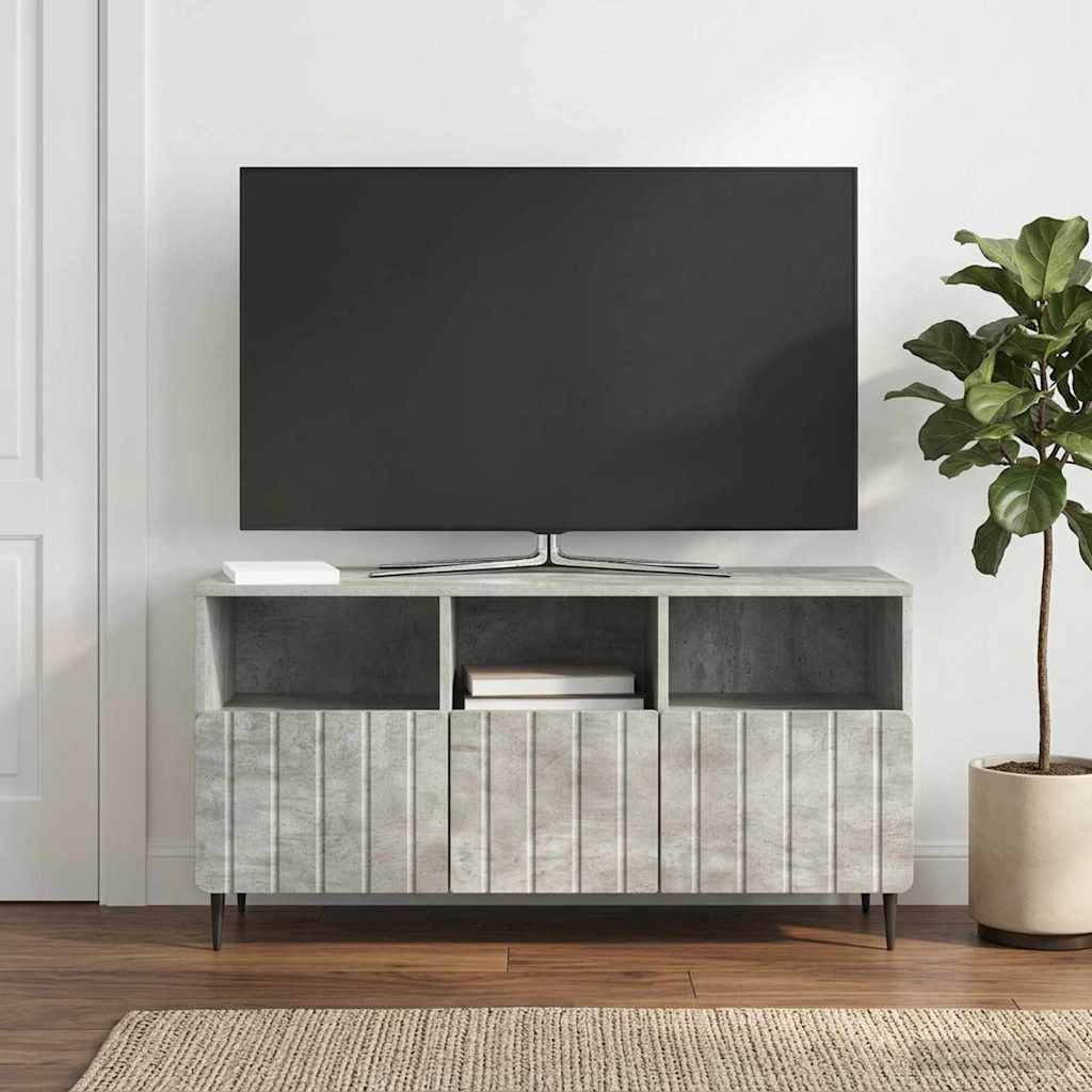 TV Cabinet Concrete Grey 102 x 34.5 x 50 cm Engineered Wood