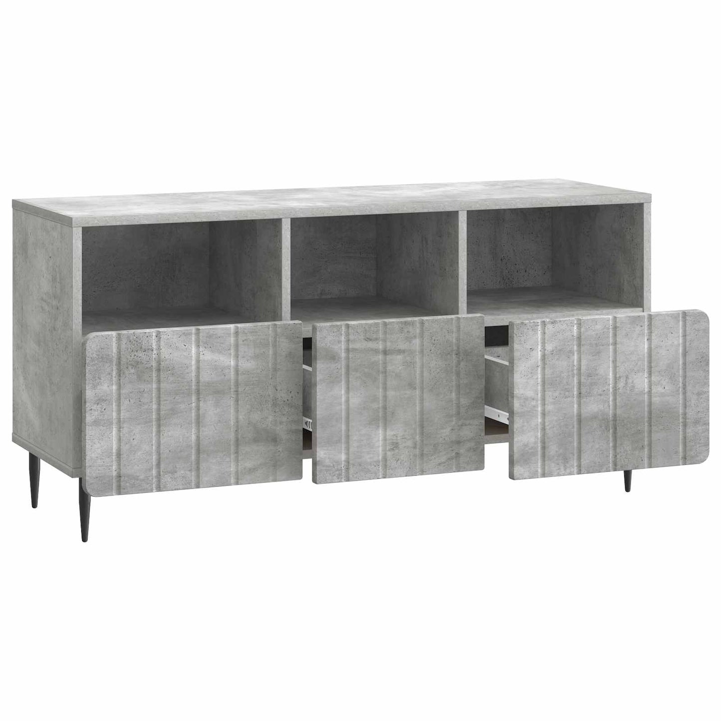 TV Cabinet Concrete Grey 102 x 34.5 x 50 cm Engineered Wood