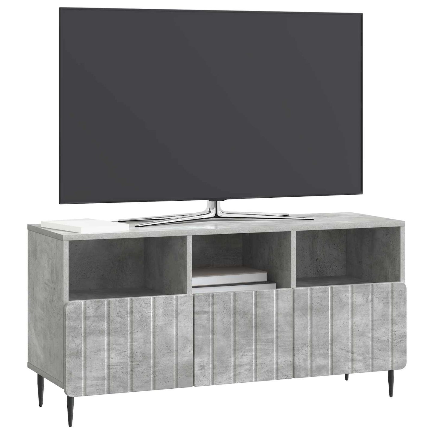 TV Cabinet Concrete Grey 102 x 34.5 x 50 cm Engineered Wood