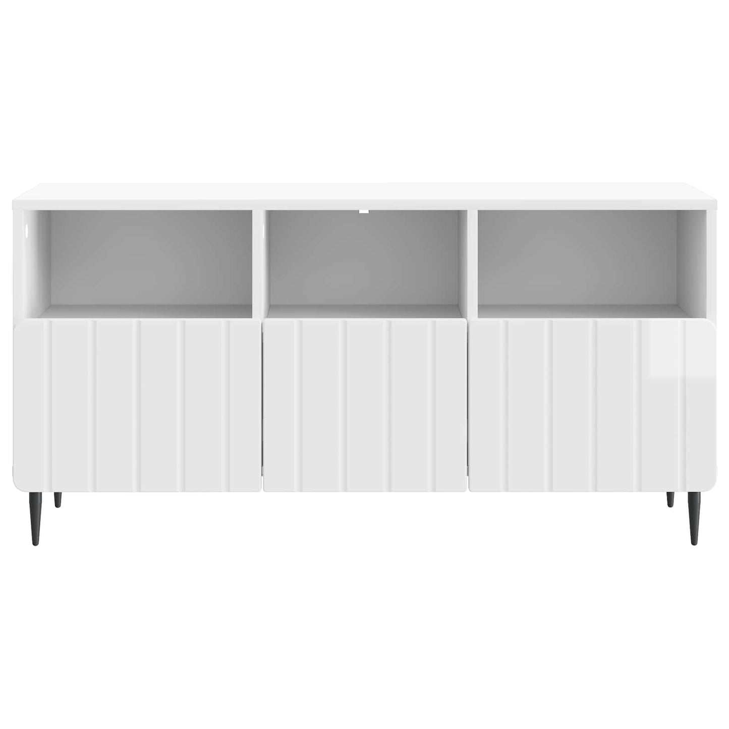 TV Cabinet High Gloss White 102 x 34.5 x 50 cm Engineered Wood