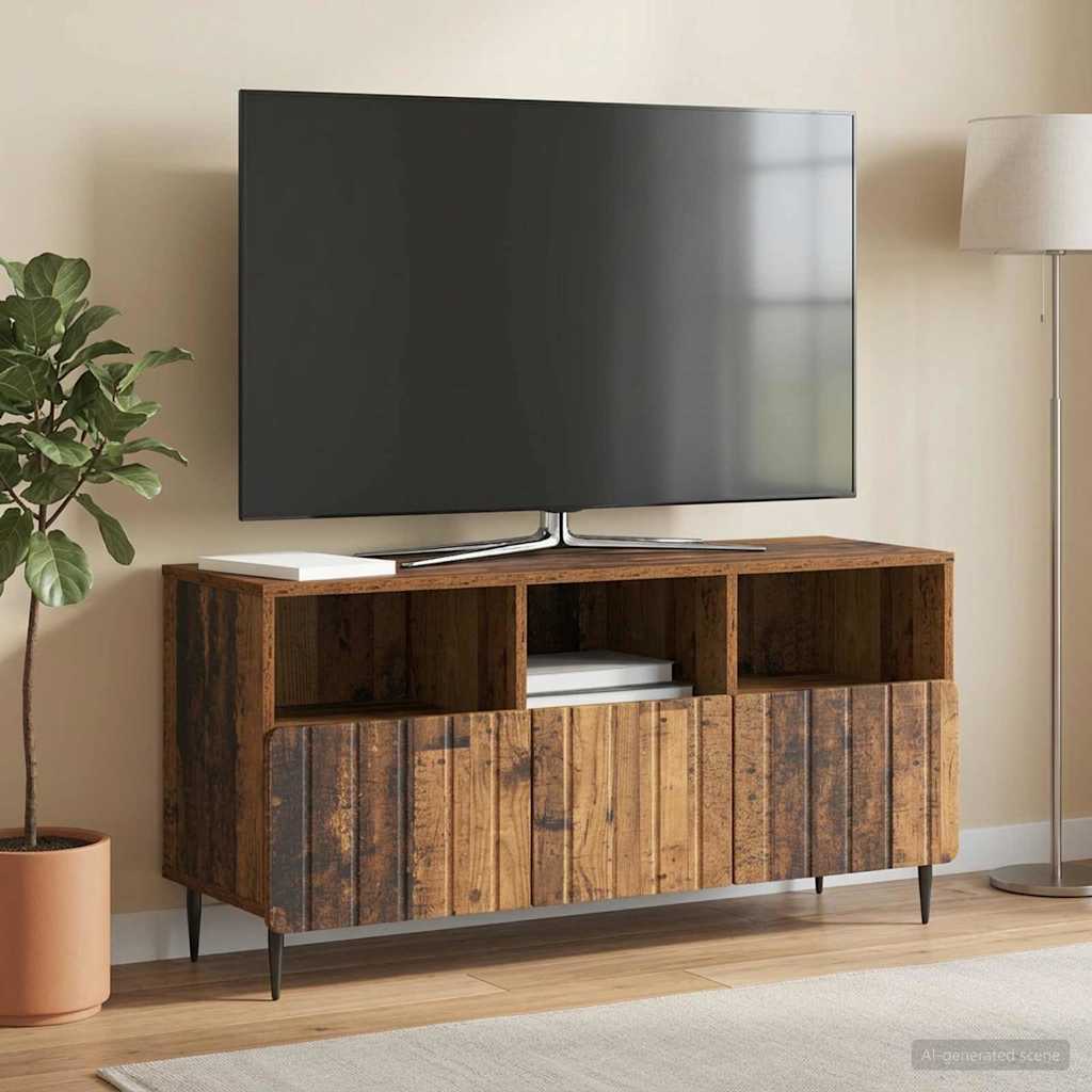 TV Cabinet Old Wood 102 x 34.5 x 50 cm Engineered Wood