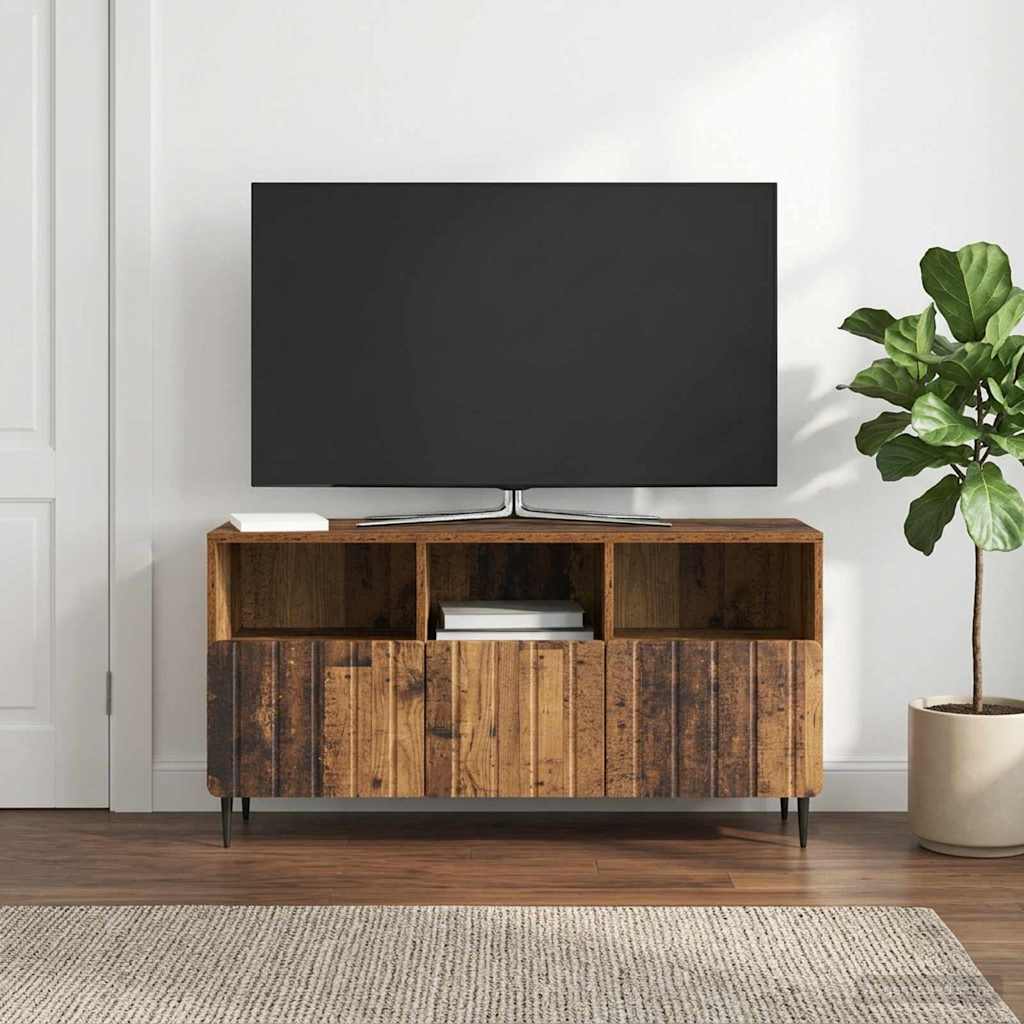 TV Cabinet Old Wood 102 x 34.5 x 50 cm Engineered Wood