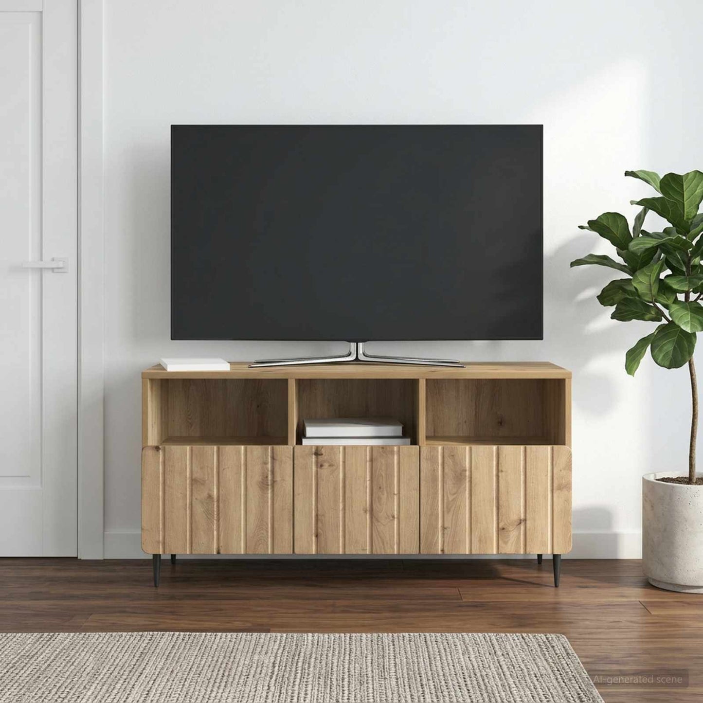 TV Cabinet 102 x 34.5 x 50 cm Artisan Oak Engineered Wood